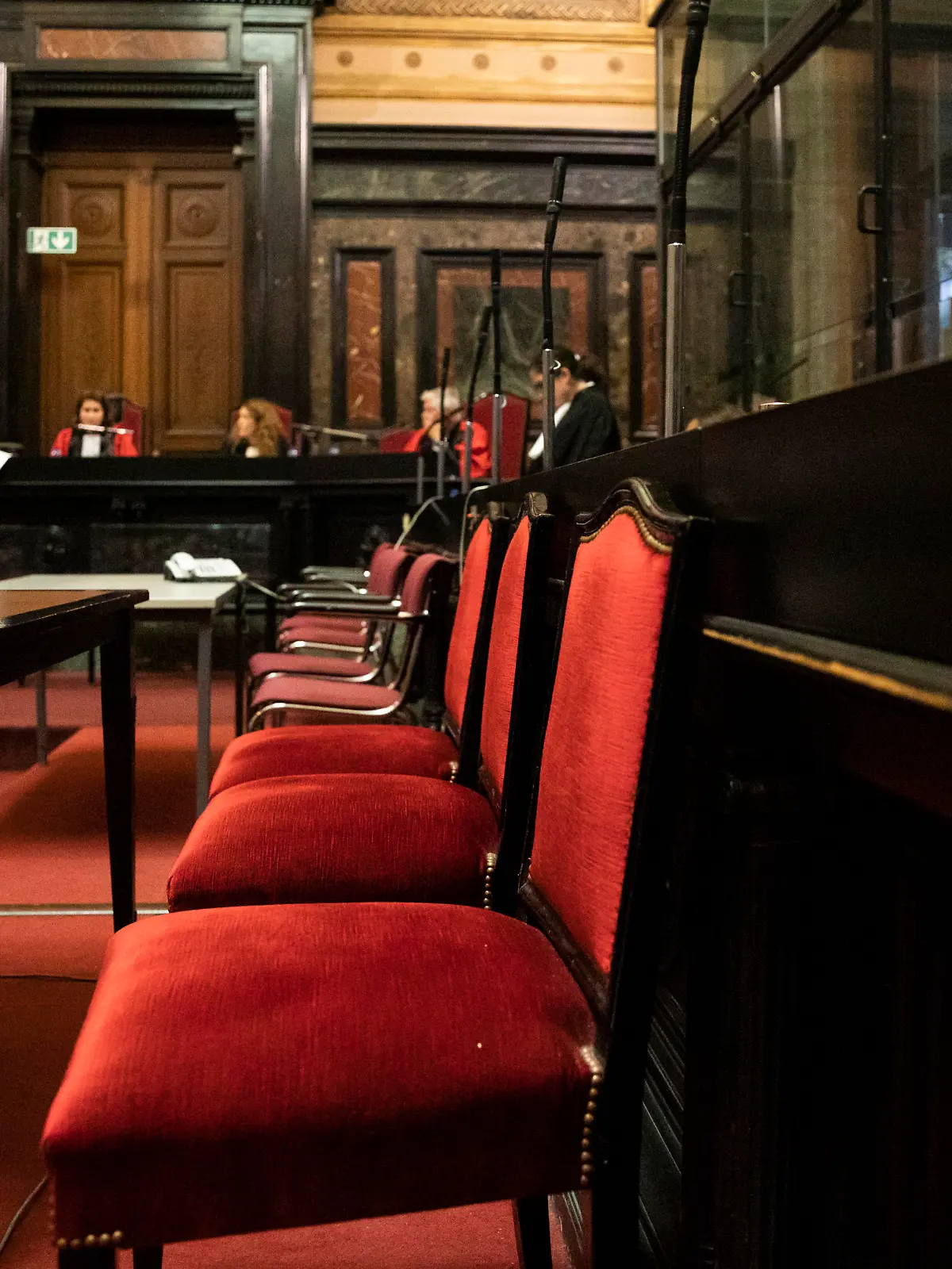 Illustration picture shows the jury constitution session for the trial of Gheorghita-Iulian Zaharia, at the Brussels-Capital Assizes Court, in Brussels, Wednesday 30 September 2020. Zaharia is accused of killing his partner Ulfet Akgul, 43 years old, on 10 january 2018 in Schaerbeek. BELGA PHOTO HATIM KAGHAT