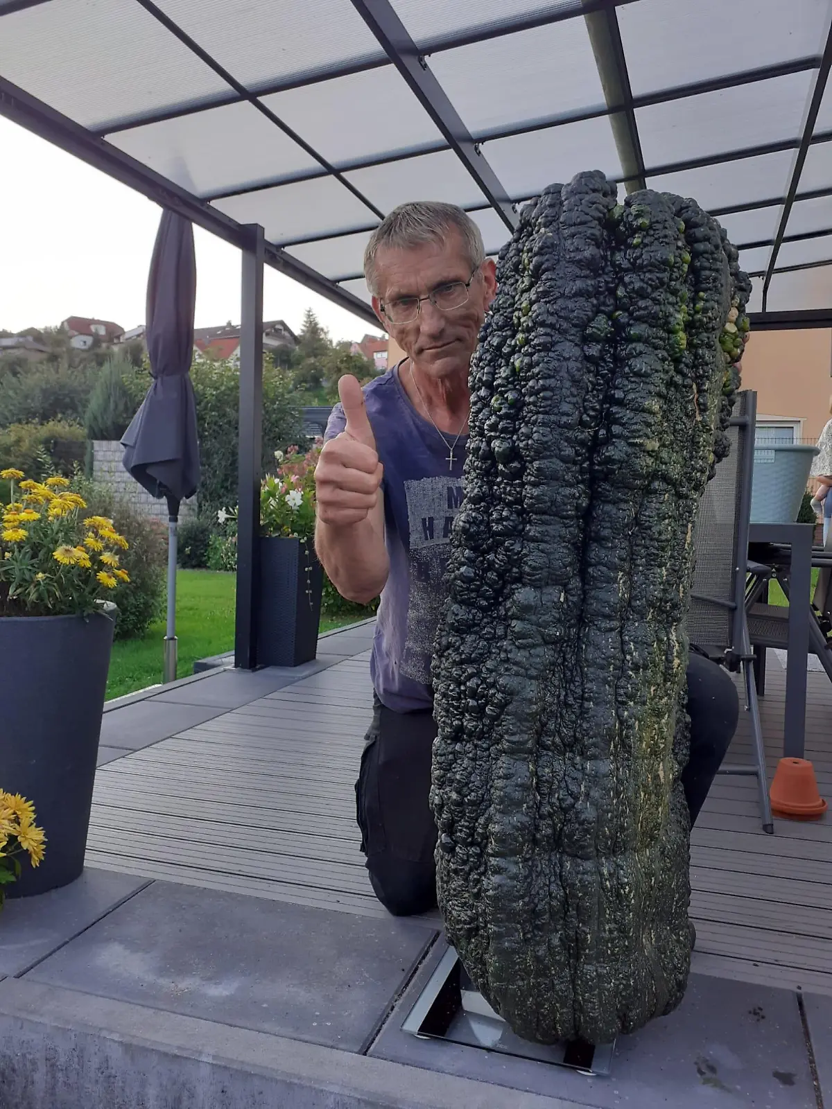 Zucchini und Helmut Mahr
