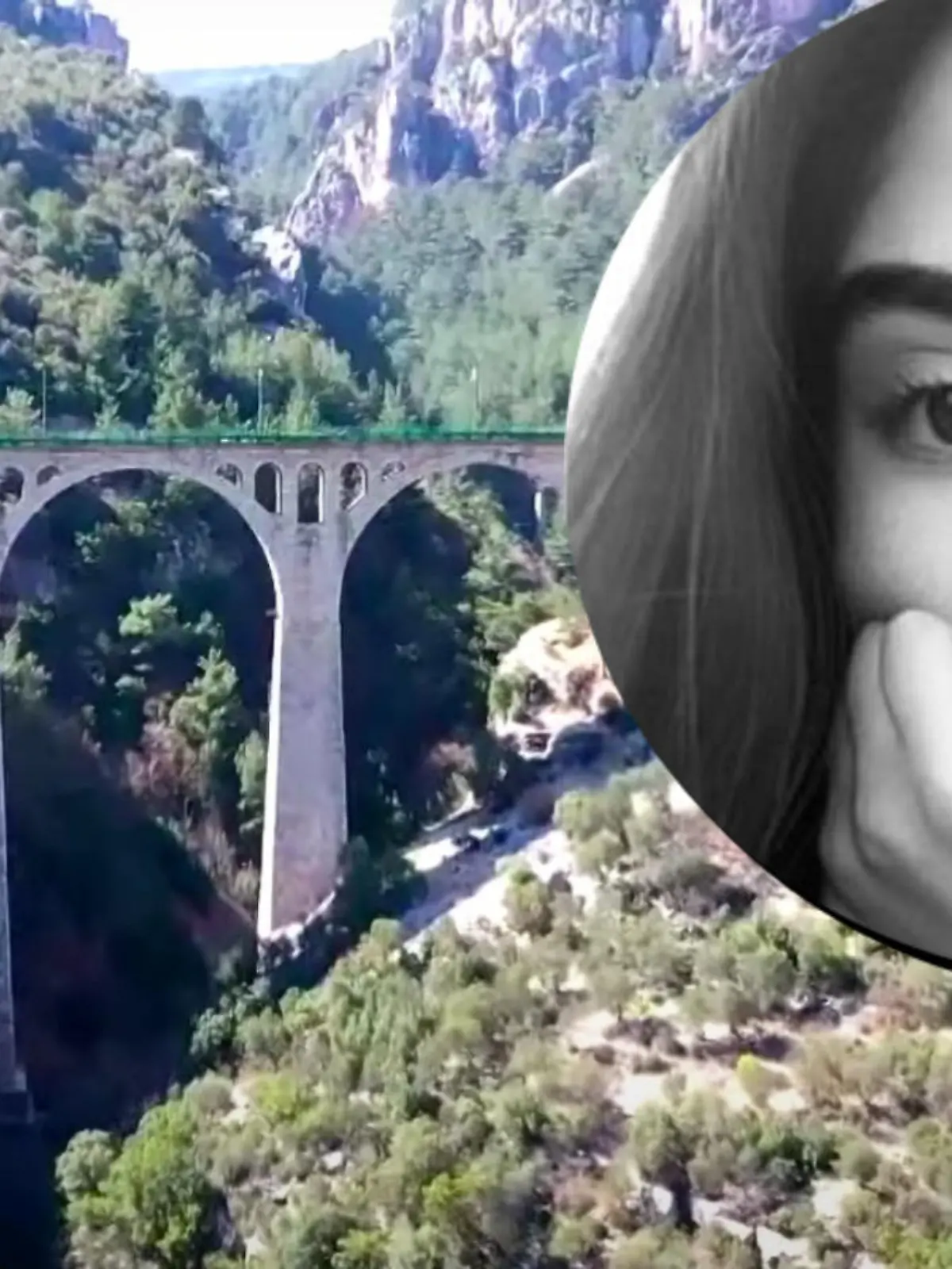 Hatice Nur Karabulut (Kreis) stürzte beim Versuch ein Selfie zu machen die Klippen am Gavurdere-Viadukt in den Tod.