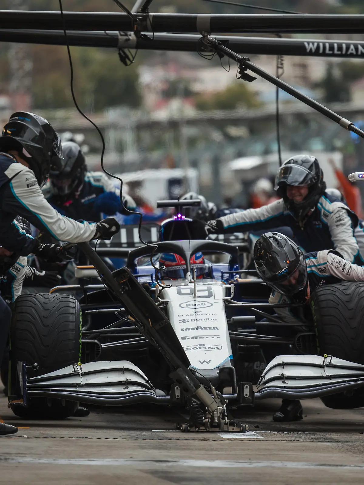  F1 Grand Prix of Russia 63 George Russell GBR, Williams Racing, F1 Grand Prix of Russia at Sochi Autodrom on September 26, 2021 in Sochi, Russia. Photo by xpbimages.com/Williams Racing/FIA Pool via HOCH ZWEI Sochi Russia Poolfoto HOCH ZWEI/Pool/Williams Racing ,EDITORIAL USE ONLY