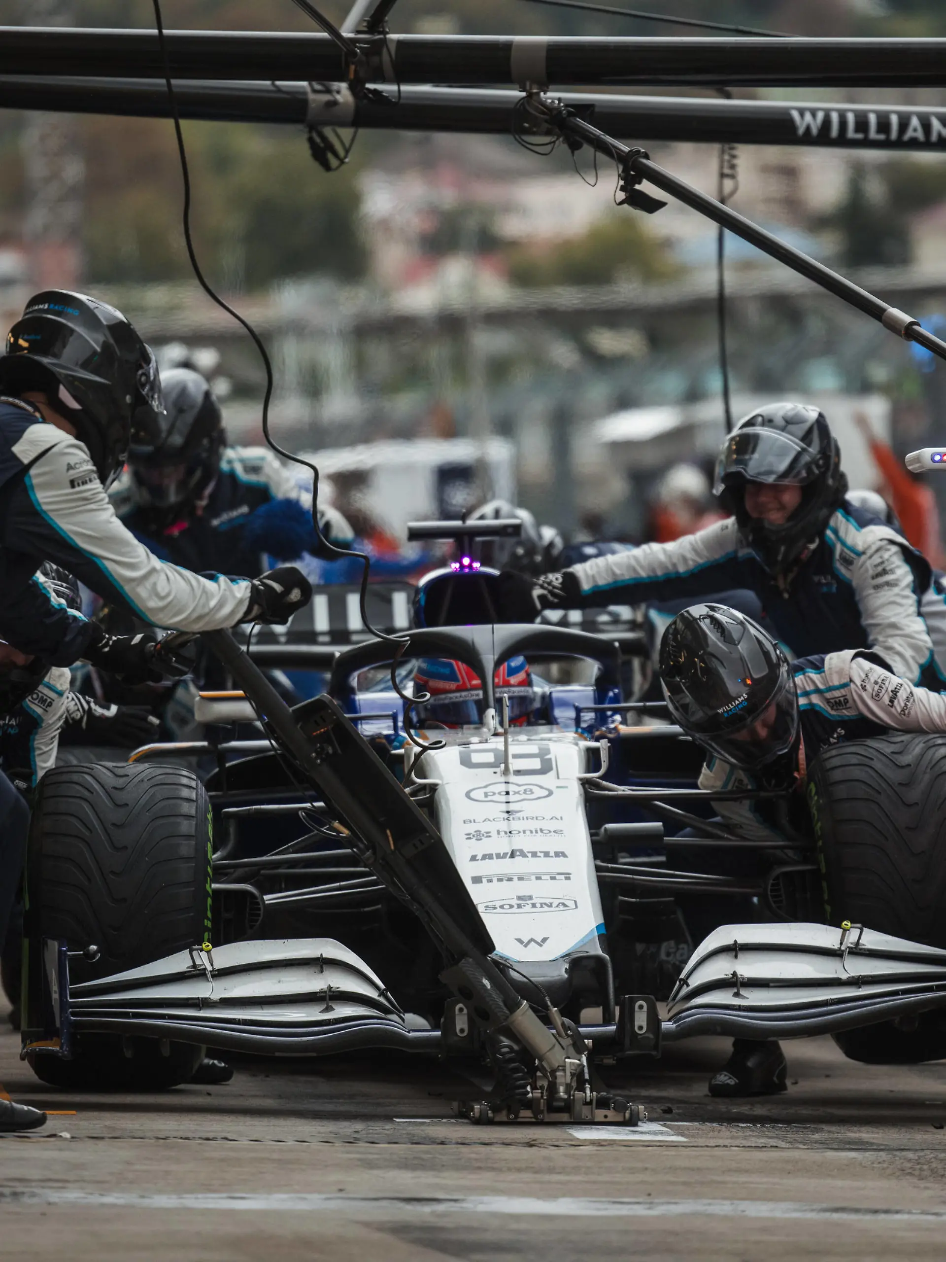  F1 Grand Prix of Russia 63 George Russell GBR, Williams Racing, F1 Grand Prix of Russia at Sochi Autodrom on September 26, 2021 in Sochi, Russia. Photo by xpbimages.com/Williams Racing/FIA Pool via HOCH ZWEI Sochi Russia Poolfoto HOCH ZWEI/Pool/Williams Racing ,EDITORIAL USE ONLY