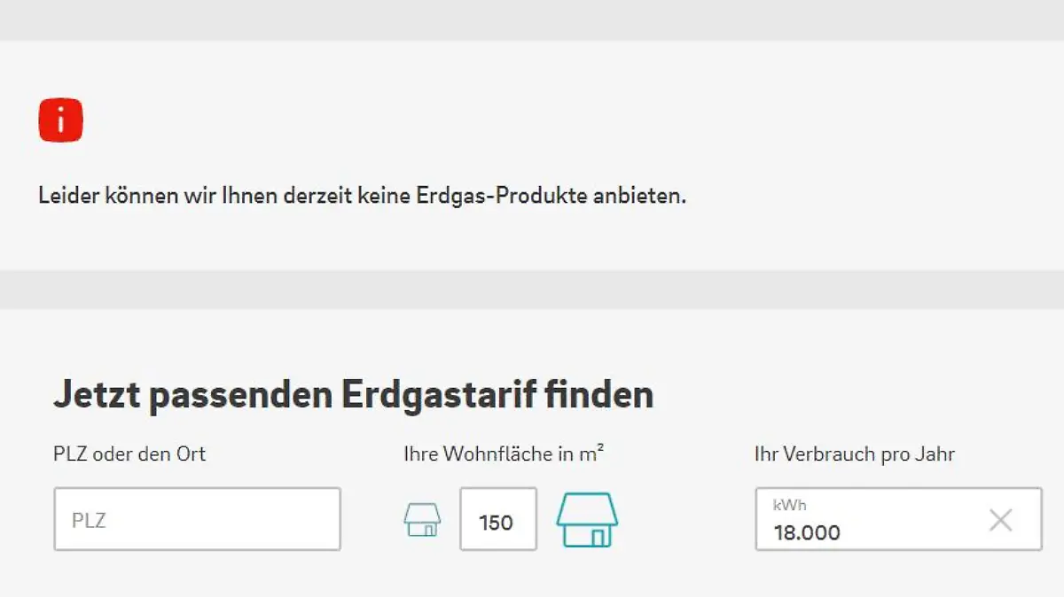 Screenshot der Eon-Website