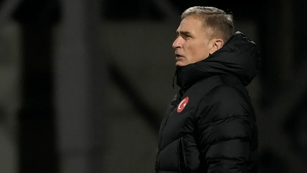 Soccer Football - World Cup - UEFA Qualifiers - Group G - Latvia v Turkey - Daugava Stadium, Riga, Latvia - October 11, 2021 Turkey coach Stefan Kuntz REUTERS/Ints Kalnins