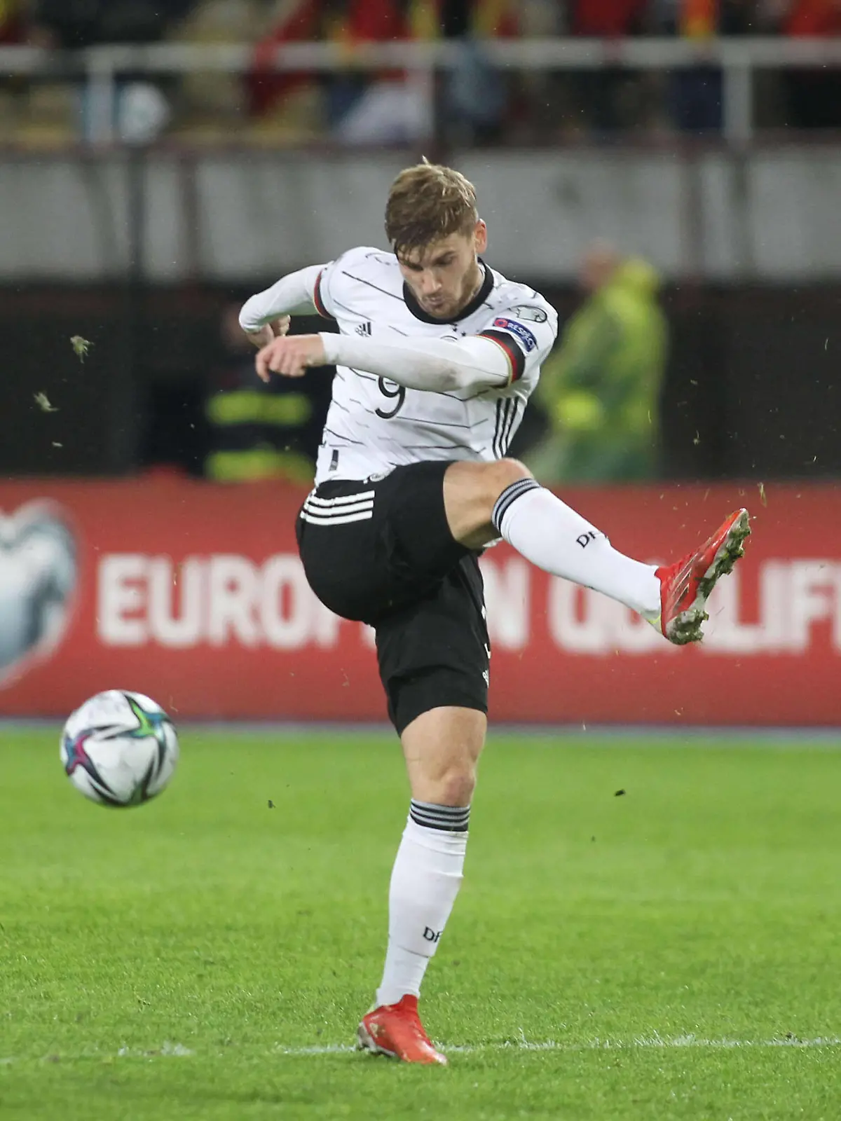  Fussball, Herren, Saison 2021/22, WM-Qualifikation Gruppe J, 8. Spieltag in Skopje, Nordmazedonien - Deutschland, Timo Werner Deutschland, 11.10. 2021, *** Football, men, 2021 22 season, world cup qualifying group J, matchday 8 in Skopje, northern Macedonia Germany, Timo Werner Germany , 11 10 2021, Copyright: xAleksandarxDjorovicx/xMatthiasxKochx
