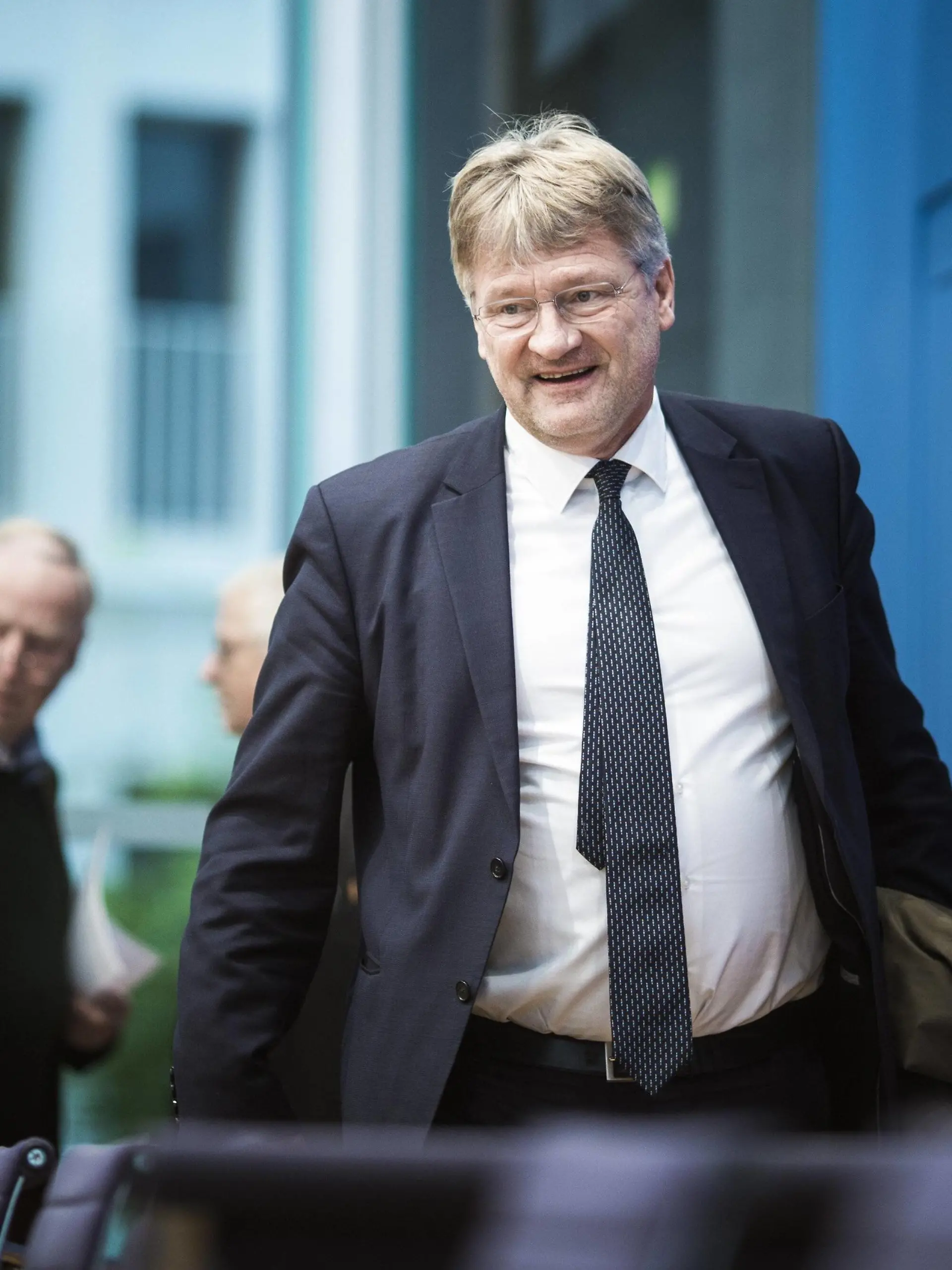 Joerg Meuthen (R), Bundesvorsitzende der AfD (Alternative fuer Deutschland), und Alexander Gauland (L), Vorsitzender der AfD-Bundestagsfraktion (Alternative fuer Deutschland), aufgenommen im Rahmen einer Pressekonferenz zu den Auswirkungen der Landtagswahl in Hessen auf die Bundespolitik. Berlin, 29.10.2018. Berlin Deutschland *** Joerg Meuthen R Chairman of the AfD Alternative for Germany and Alexander Gauland L Chairman of the AfD Alternative for Germany in a press conference on the effects of the state elections in Hesse on federal politics Berlin 29 10 2018 Berlin Germany PUBLICATIONxINxGERxSUIxAUTxONLY Copyright: xFlorianxGaertner/photothek.netx  
