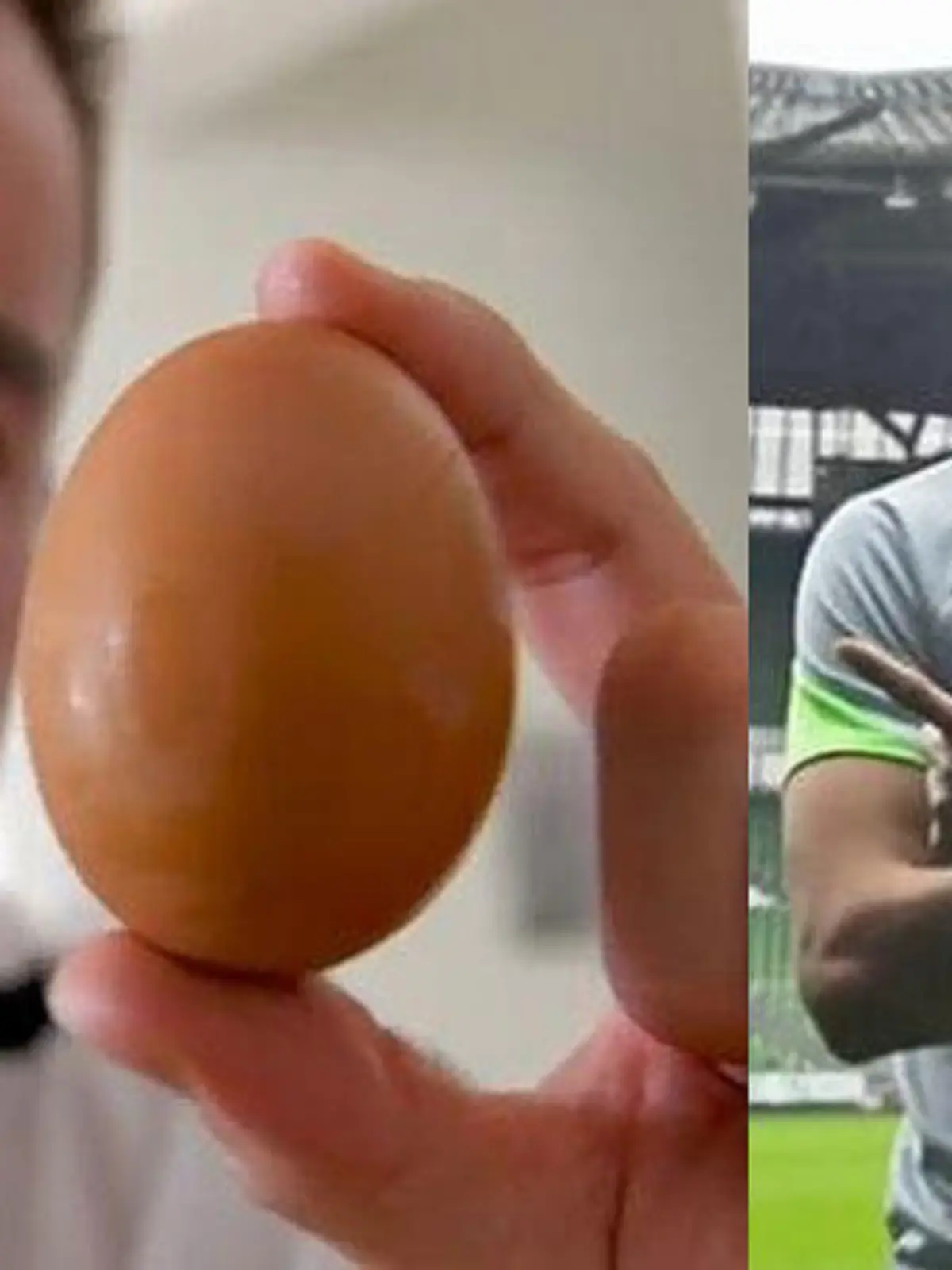Unfassbare 14 rohe Eier nimmt Profifußballer Kyu-Hyun Park von Werder Bremen jeden Tag zu sich. Er findet das super-lecker und sagt, das gebe ihm Kraft für den Tag. 14 rohe Eier! Ist das Tag für Tag echt gesund? Oder sogar wegen der Salmonellen gefährlich? Und wie schmeckt das überhaupt? Und nutzt es der Gesundheit und der Fitness? RTL-Reporter Sascha Winkel hat's ausprobiert und Sport- und Ernährungsmediziner Dr. Thomas Kurscheid hat den Selbstversuch begleitet. Die Resultate sehen Sie im Video!