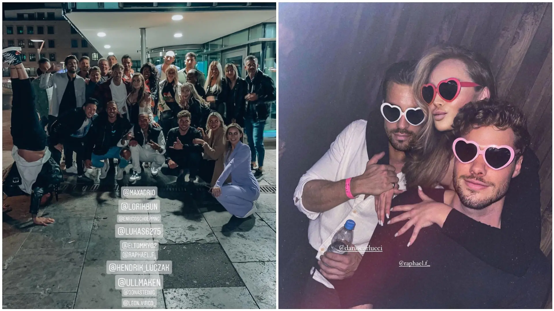Insgesamt 15 Bachelorette-Kandidaten feierten am Wochenende zusammen, aber auch die eine oder andere Bachelor-Kandidatin war dabei. Jacqueline Siegle zum Beispiel, die rechts auf dem Selfie mit Raphael zu sehen ist.