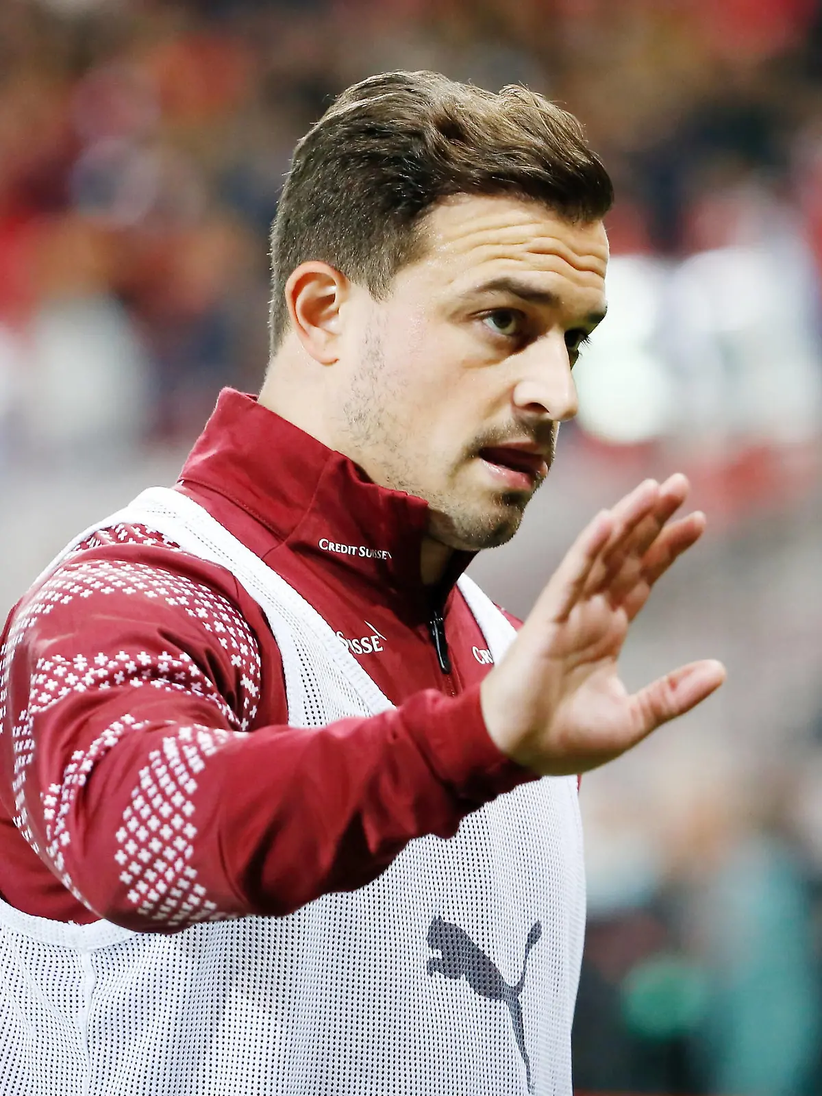 Foto Manuel Geisser 09.10.2021 Genf : Stade de Geneve Saison 2021/2022 Herren Fussball EM Qualifikation Schweiz - Nordirland Xherdan Shaqiri Schweiz *** Photo Manuel Geisser 09 10 2021 Geneva Stade de Geneve Season 2021 2022 Men Football European Championship Qualification Switzerland Northern Ireland Xherdan Shaqiri Switzerland 