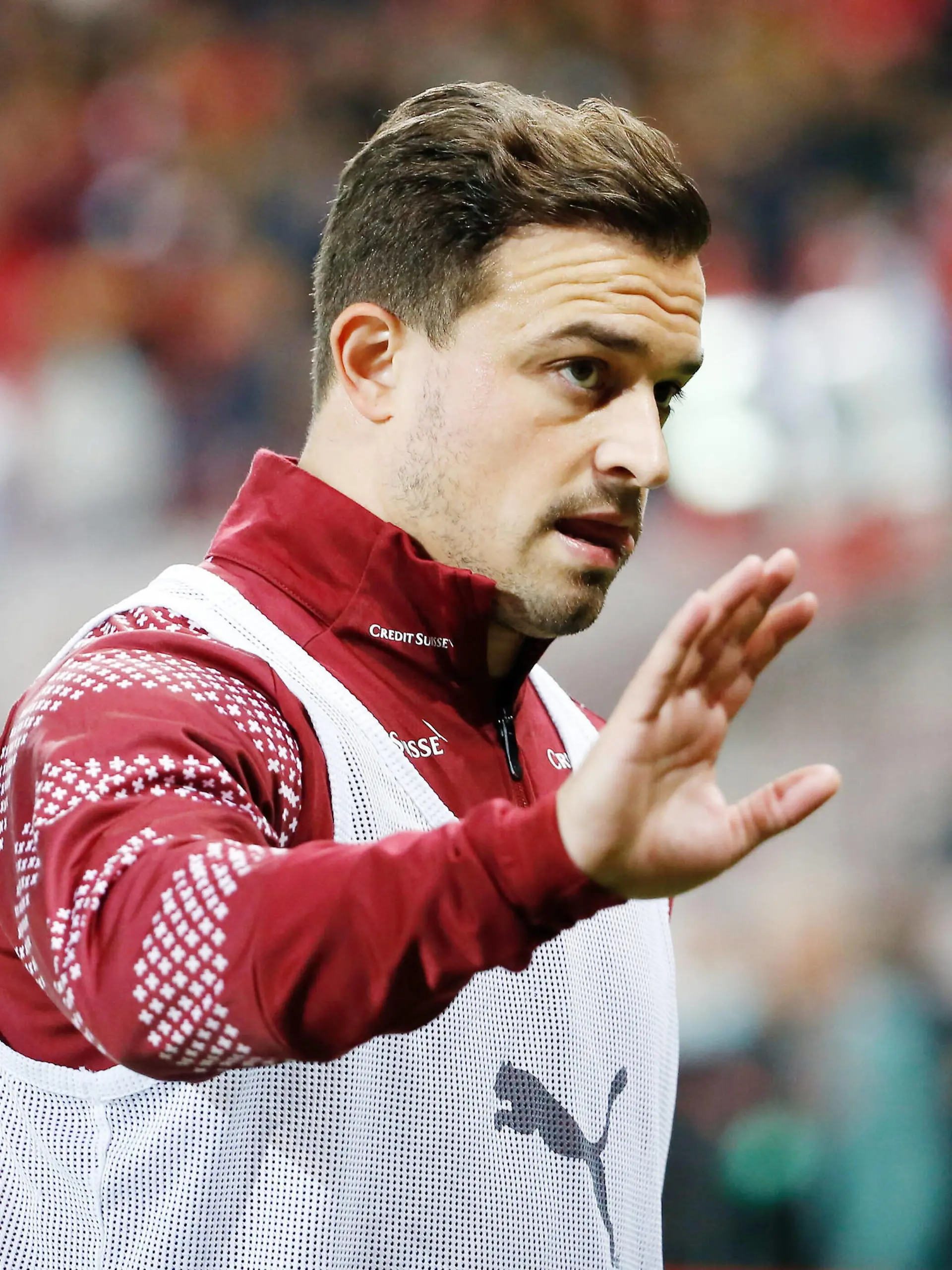 Foto Manuel Geisser 09.10.2021 Genf : Stade de Geneve Saison 2021/2022 Herren Fussball EM Qualifikation Schweiz - Nordirland Xherdan Shaqiri Schweiz *** Photo Manuel Geisser 09 10 2021 Geneva Stade de Geneve Season 2021 2022 Men Football European Championship Qualification Switzerland Northern Ireland Xherdan Shaqiri Switzerland 
