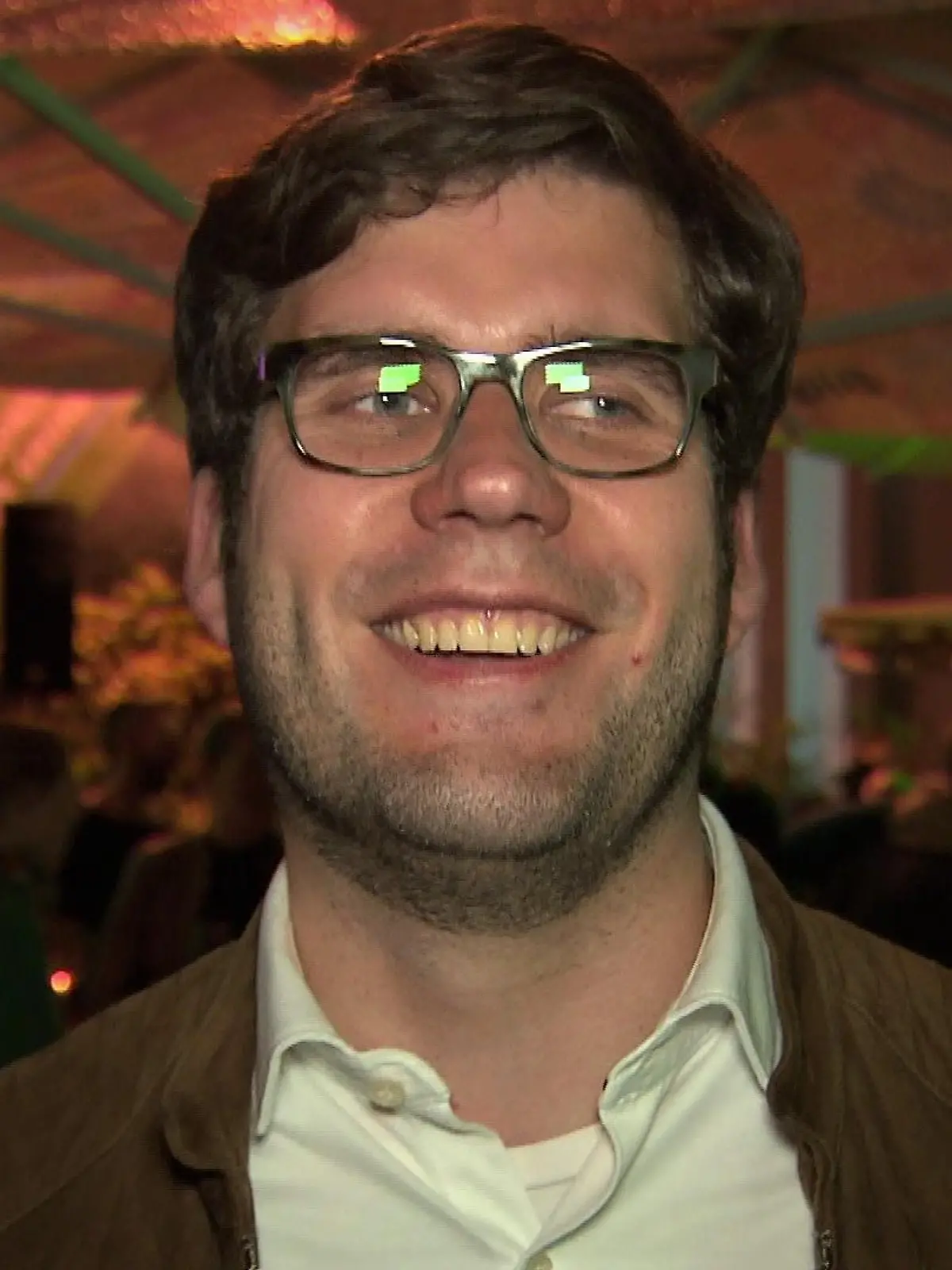 Ausgelassen: Daniel Frank feierte das grüne Ergebnis bei der Bundestagswahl in Frankfurt.