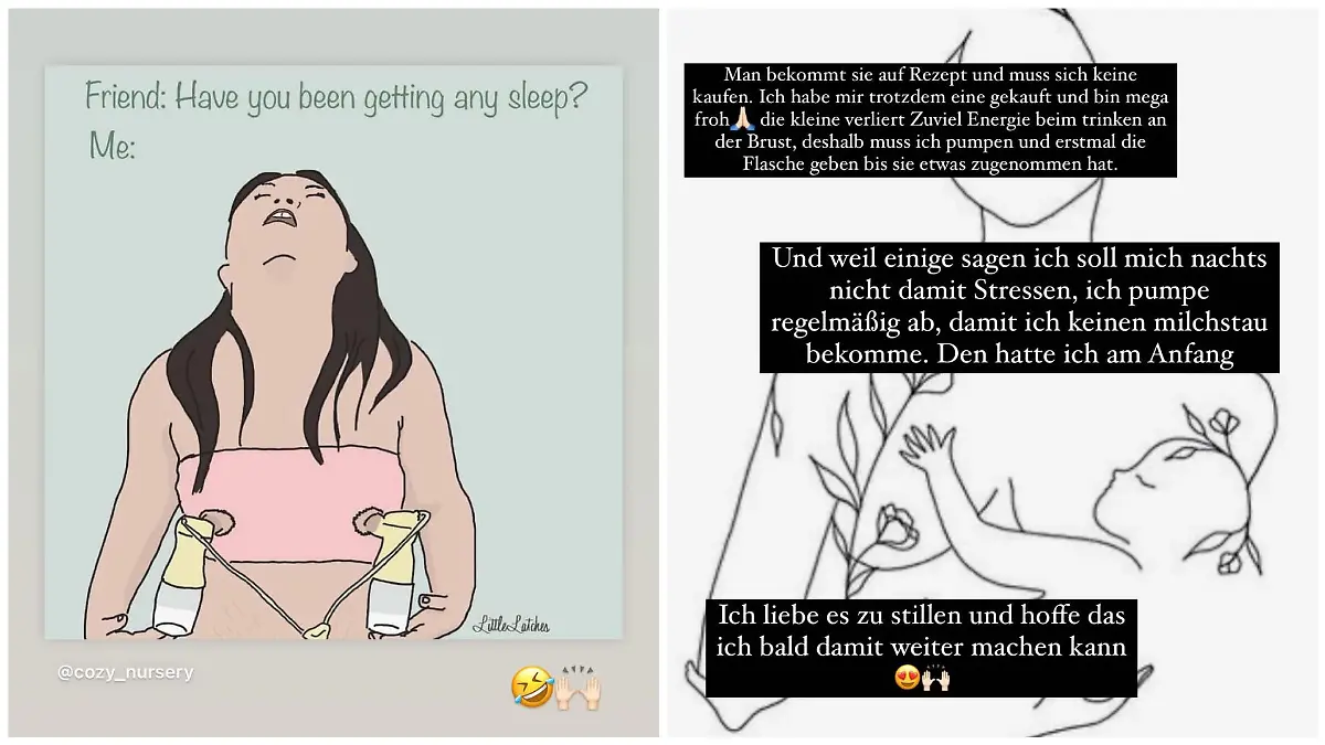 Yeliz Koc tritt mit ihren Followern in einen ersten Mami-Austausch.