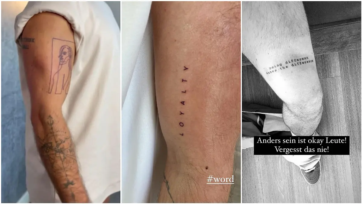 3 neue Tattoos gehören ab jetzt zu Bens Körper.