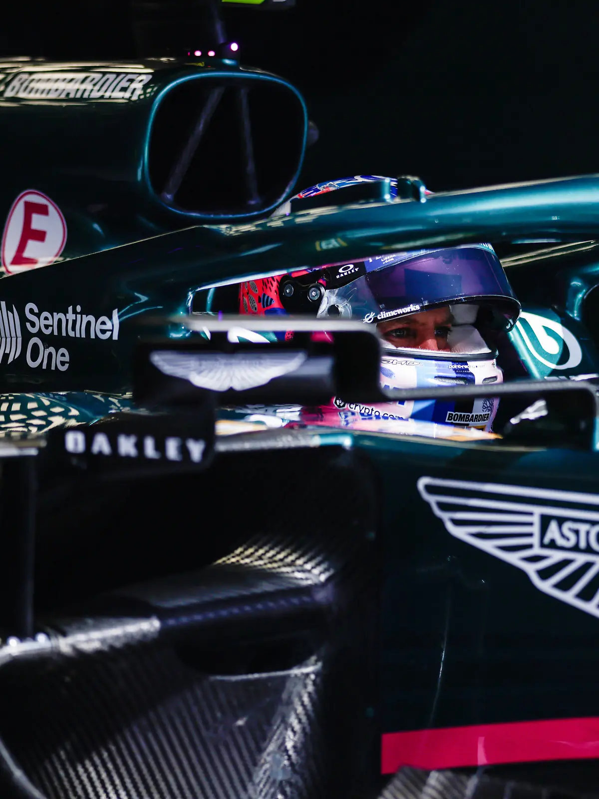 Formula 1 2021: Turkish GP ISTANBUL PARK, TURKEY - OCTOBER 08: Sebastian Vettel, Aston Martin AMR21, in the garage during the Turkish GP at Istanbul Park on Friday October 08, 2021, Turkey. Photo by Glenn Dunbar / LAT Images Images PUBLICATIONxINxGERxSUIxAUTxHUNxONLY GP2116_080719_J5A0105 