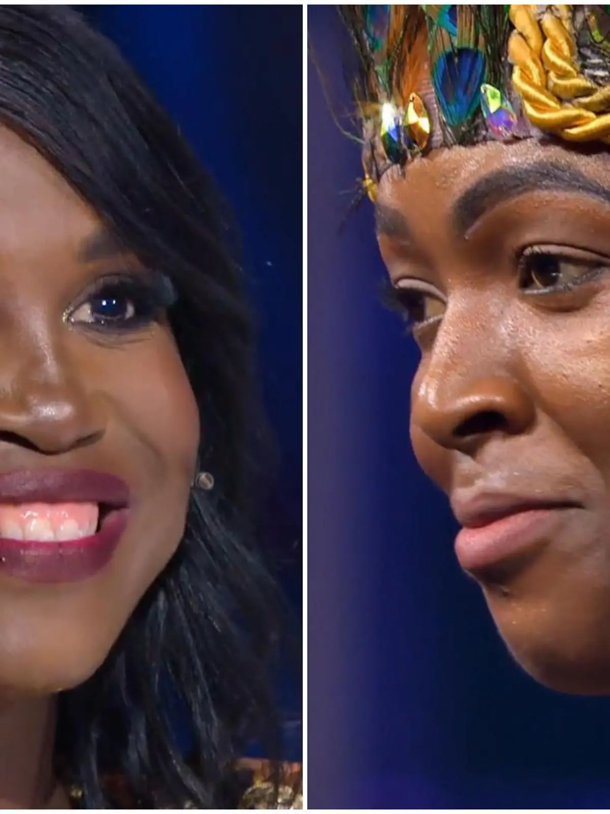 Motsi strahlt nach der Performance von Tänzer Karabo Morake