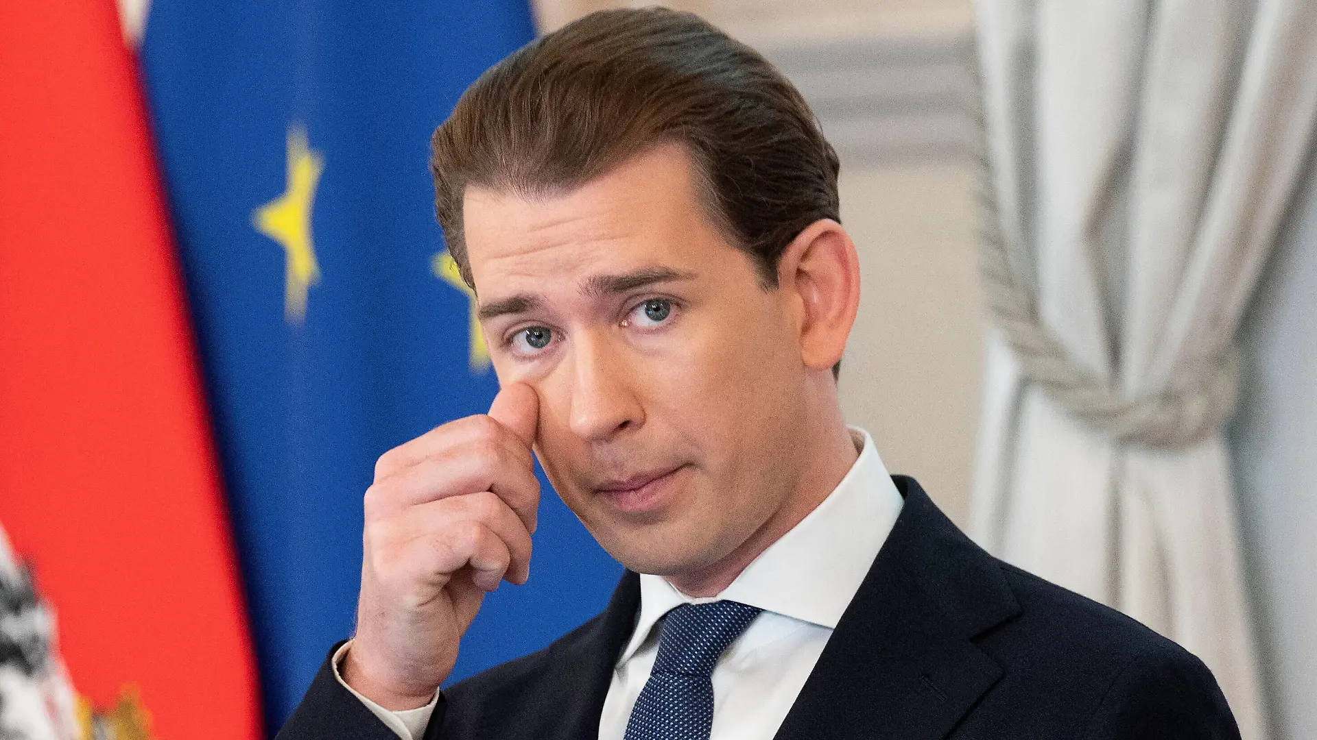 20211003 Press conference concerning the eco-social tax reform VIENNA, AUSTRIA - OCTOBER 3: Federal Chancellor Sebastian Kurz OEVP at a press conference concerning the eco-social tax reform at Federal Chancellery on October 3, 2021 in Vienna, Austria. WIEN, OESTERREICH - 3. OKTOBER: Bundeskanzler Sebastian Kurz OEVP bei einer Pressekonferenz der Regierung zur oekosozialen Steuerreform im Bundeskanzleramt am 3. Oktober 2021 in Wien, Oesterreich. 211003_SEPA_32_037 Copyright: xMartinxJuenx SEPAxMedia