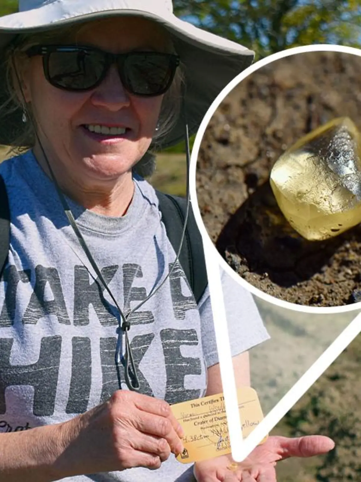 Frau findet 4-Karat-Diamanten - und darf ihn behalten