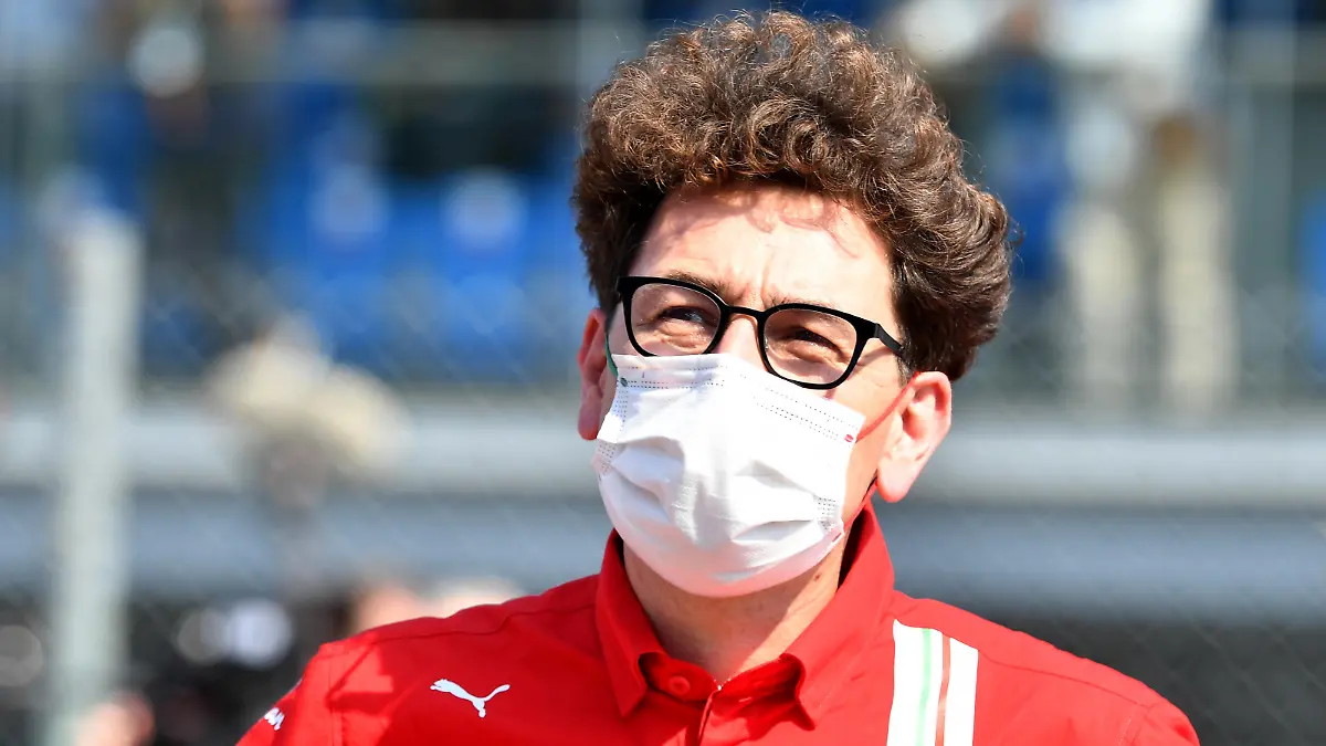 Formula One F1 - Italian Grand Prix - Autodromo Nazionale Monza, Monza, Italy - September 12, 2021 Ferrari team principal Mattia Binotto is seen in a protective face mask before the race REUTERS/Jennifer Lorenzini