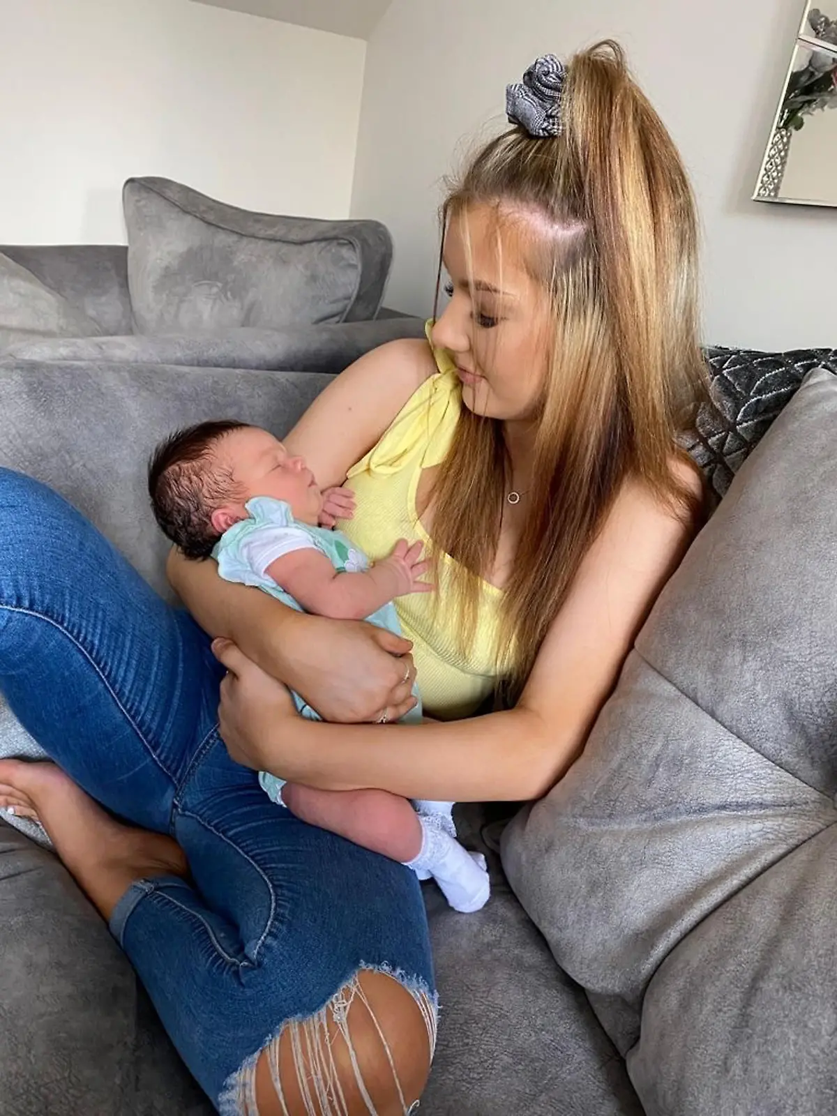 CATERS NEWS (PICTURED Jenni and Richard's daughter Charmaine with baby Isla-May) Could this be the UK's youngest grandparents? This couple welcomed their first grandchild when they were 33 and 35 years old. Jenni Medlam, now 34, from Hull, and her husband Richard, 35, became grandparents for the first time in their early thirties after the arrival of baby Isla-May in June. After giving birth to her first daughter at the age of 17, Jenni says that she was able to navigate and support her daughter, Charmaine, 16 when she told her that she was pregnant. Jenni and Richard are loving being young grandparents and say that strangers often think that Isla is their baby. SEE CATERS COPY.