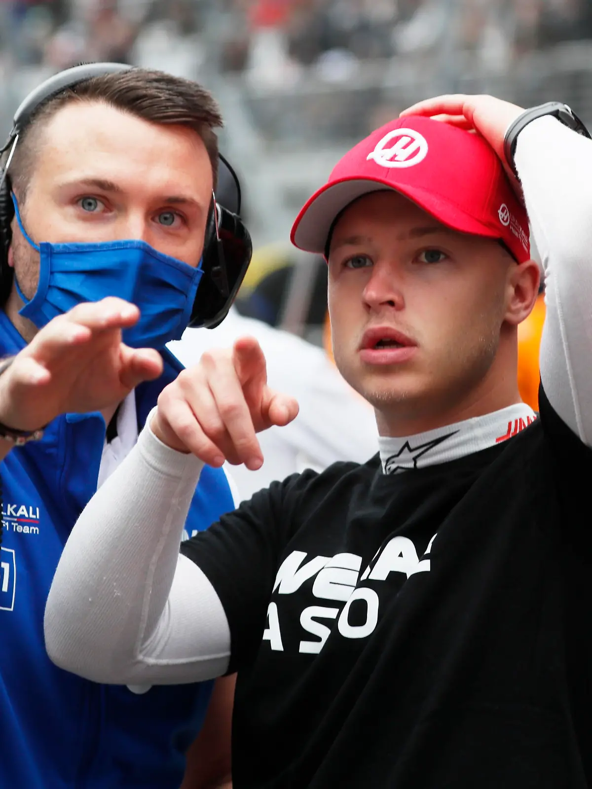 Formula One F1 - Russian Grand Prix - Sochi Autodrom, Sochi, Russia - September 26, 2021 Haas' Nikita Mazepin before the race Pool via REUTERS/Yuri Kochetkov