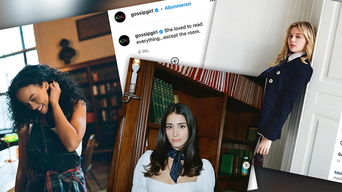 Drei Instagram-Posts zu Gossip Girl.