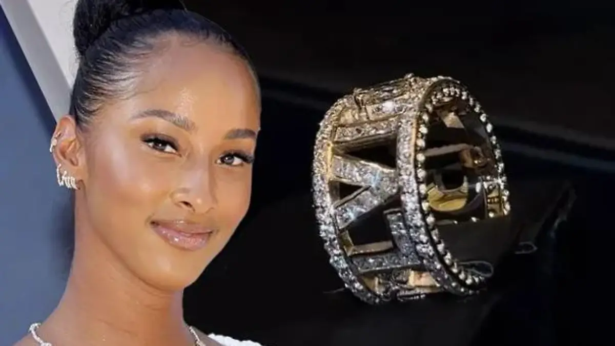 Aaron Donalds Ehefrau Erica lies sich dieses fetten Superbowl-Ring anfertigen