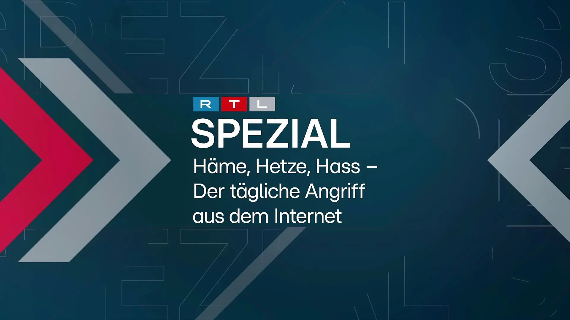"RTL Spezial - Häme, Hetze, Hass - Der tägliche Angriff aus dem Internet"
+++ Die Verwendung des sendungsbezogenen Materials ist nur mit dem Hinweis und Verlinkung auf TVNOW gestattet. +++