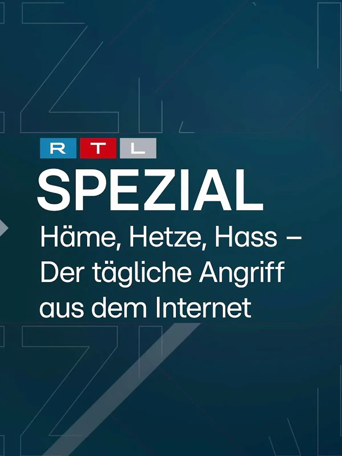 "RTL Spezial - Häme, Hetze, Hass - Der tägliche Angriff aus dem Internet"
+++ Die Verwendung des sendungsbezogenen Materials ist nur mit dem Hinweis und Verlinkung auf TVNOW gestattet. +++