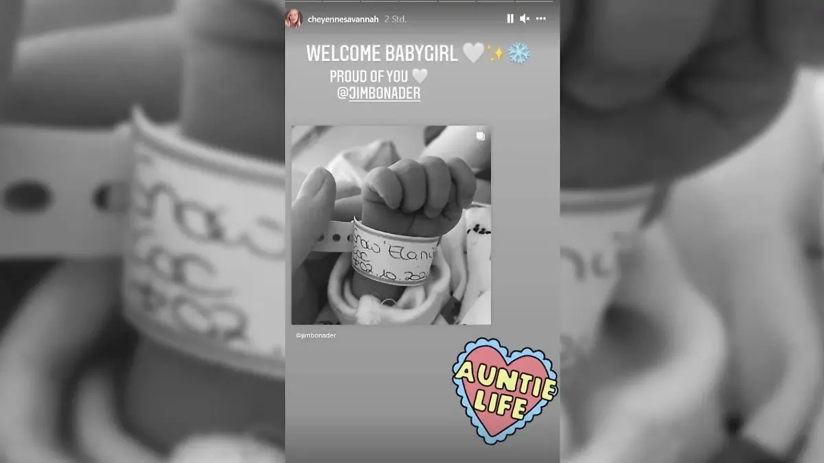 Cheyenne Ochsenknecht gratuliert Bruder Jimi Blue zur Geburt seiner Tochter.