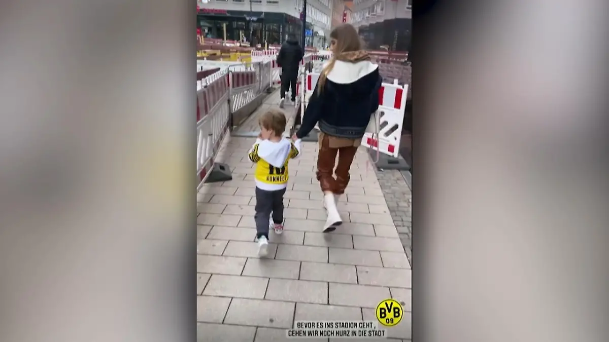 Hier feuert Cathy Hummels Mats im BVB-Stadion an Seltener Besuch in Dortmund