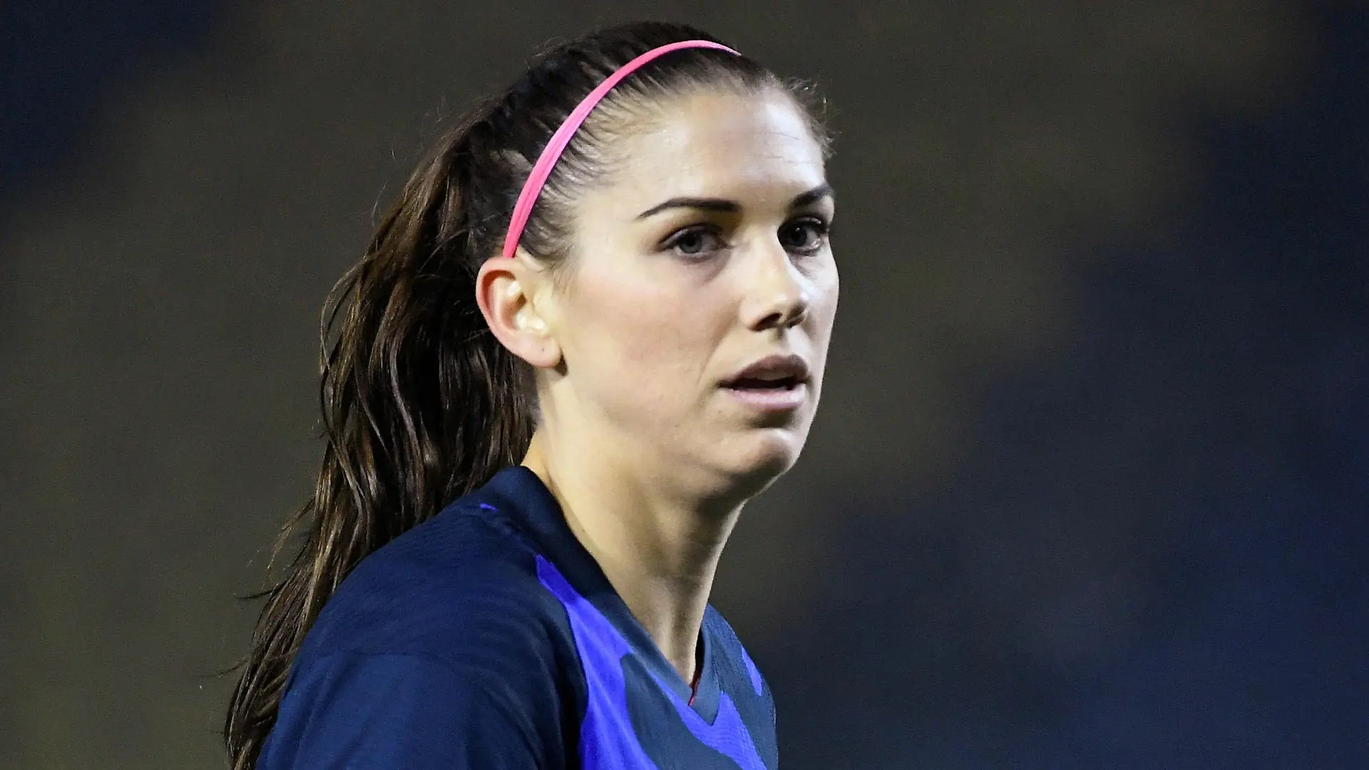 FILE PHOTO: Soccer Football - Women's International Friendly - Netherlands v United States - Rat Verlegh Stadium, Breda, Netherlands - November 27, 2020 Alex Morgan of the U.S. during the match Pool via REUTERS/Piroschka Van De Wouw/File Photo