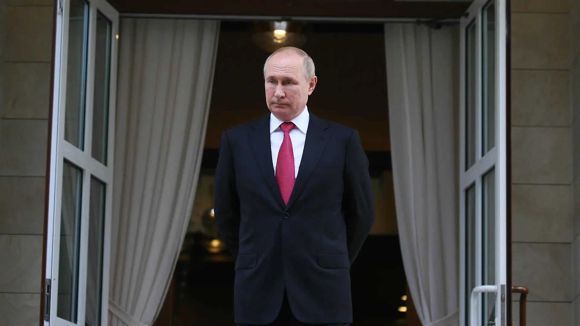 SOCHI, RUSSIA - SEPTEMBER 29, 2021: Russia s President Vladimir Putin sees off Turkey s President Recep Tayyip Erdogan after their meeting at Bocharov Ruchei residence. Vladimir Smirnov/TASS PUBLICATIONxINxGERxAUTxONLY TS112718