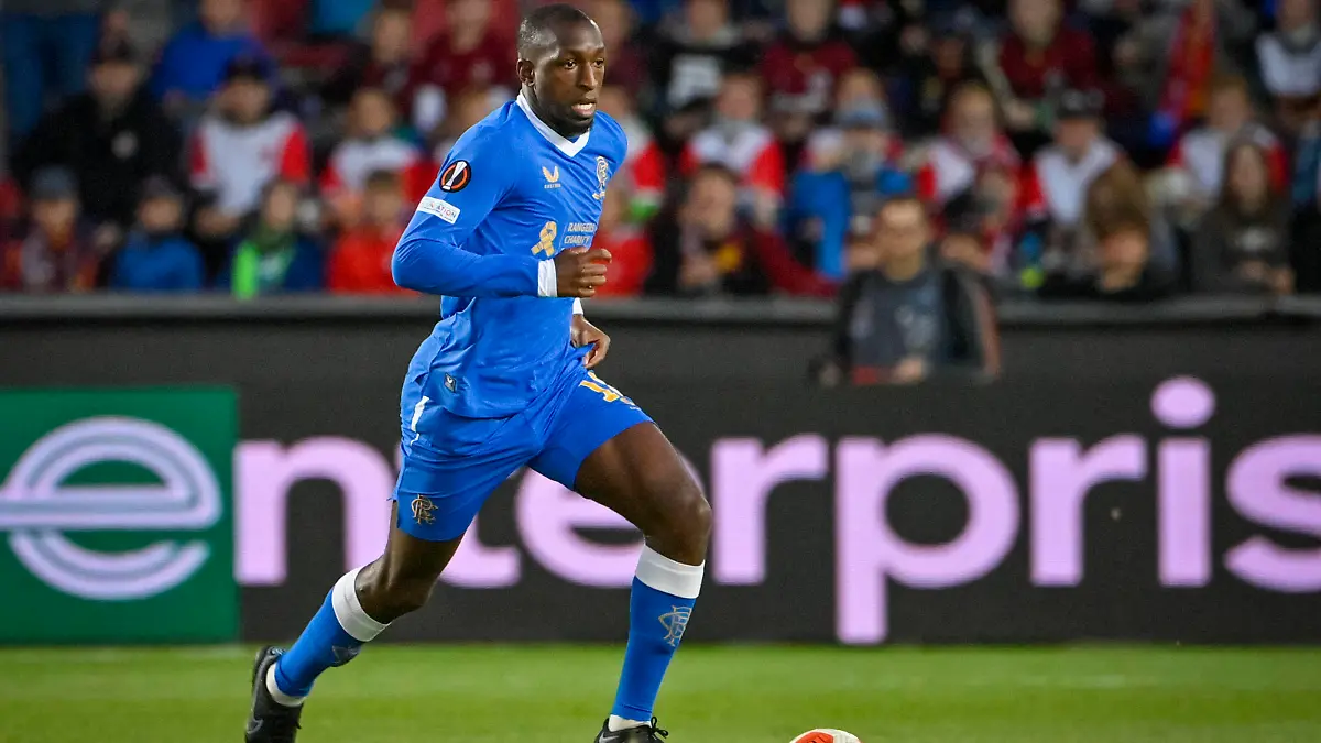 Glen Kamara of Rangers in action during the UEFA Europa League 2nd round, group A match AC Sparta Prague vs Glasgow Rangers in Prague, Czech Republic, on Thursday, September 30, 2021. CTKxPhoto/VitxSimanek CTKPhotoP2021093009988 PUBLICATIONxNOTxINxCZExSVK VIS 010 