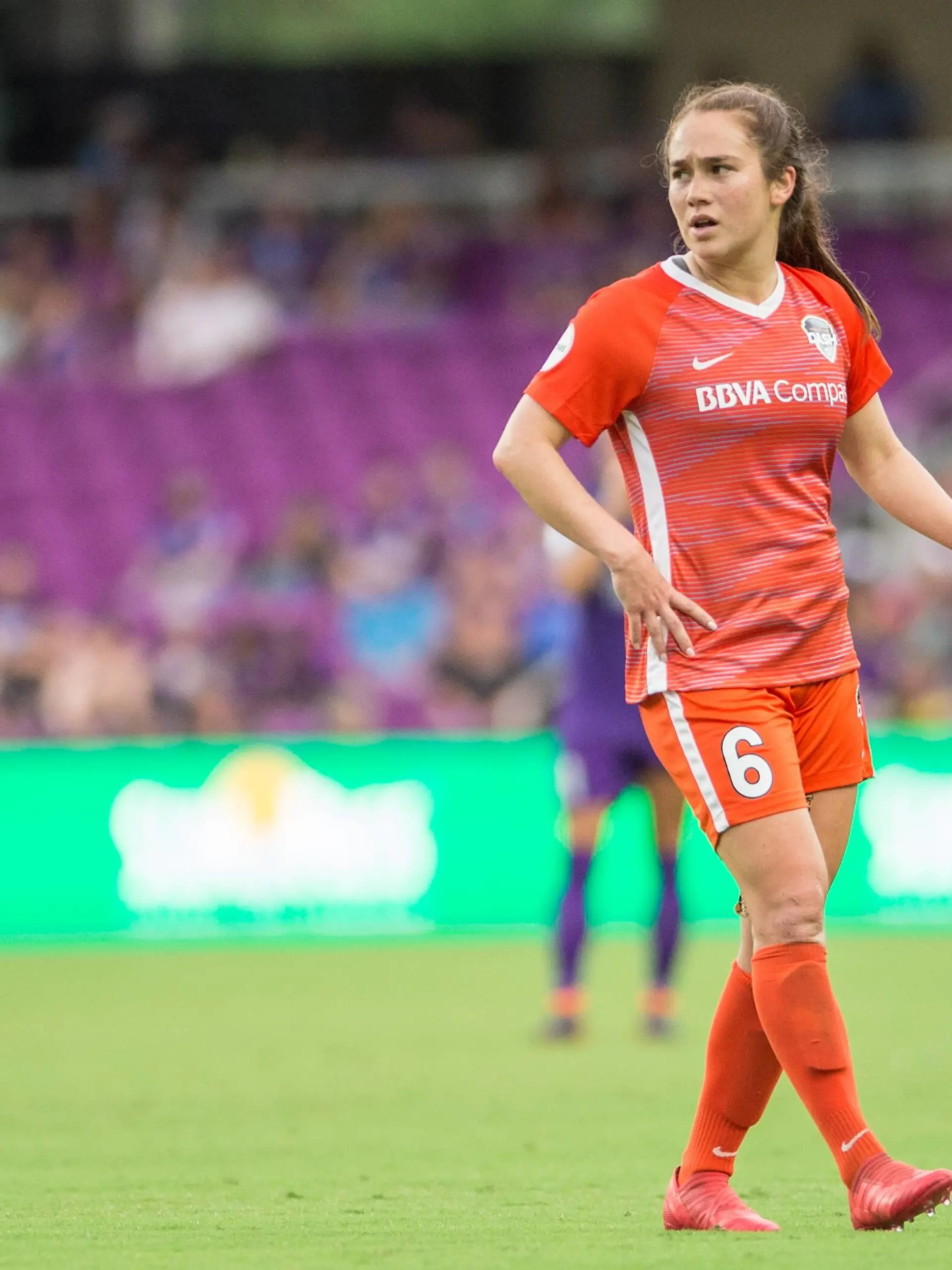 April 22, 2018 - Orlando, Florida, United States - Orlando, FL - Sunday April 22, 2018: Meleana Shim Orlando Pride and the Houston Dash at Orlando City Stadium. Meleana Shim  - ZUMAt139 20180422_zaa_t139_345 Copyright: xJeremyxReperx