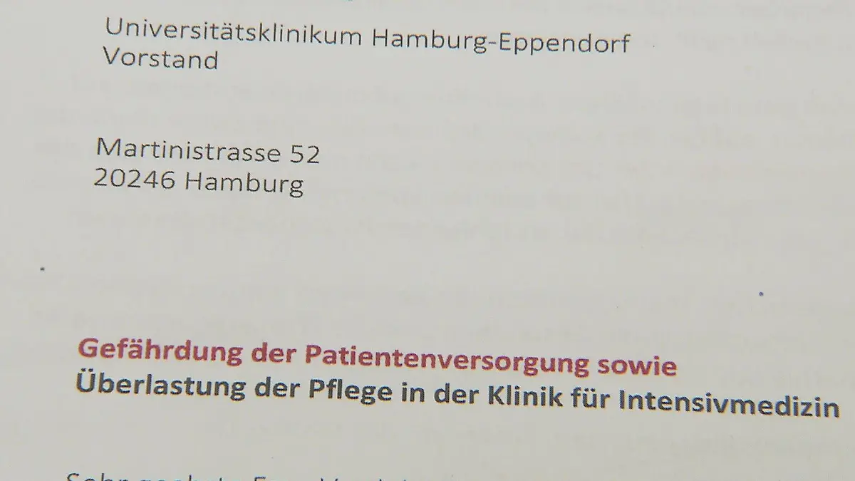 Einer der Brandbriefe an die Klinikleitung.