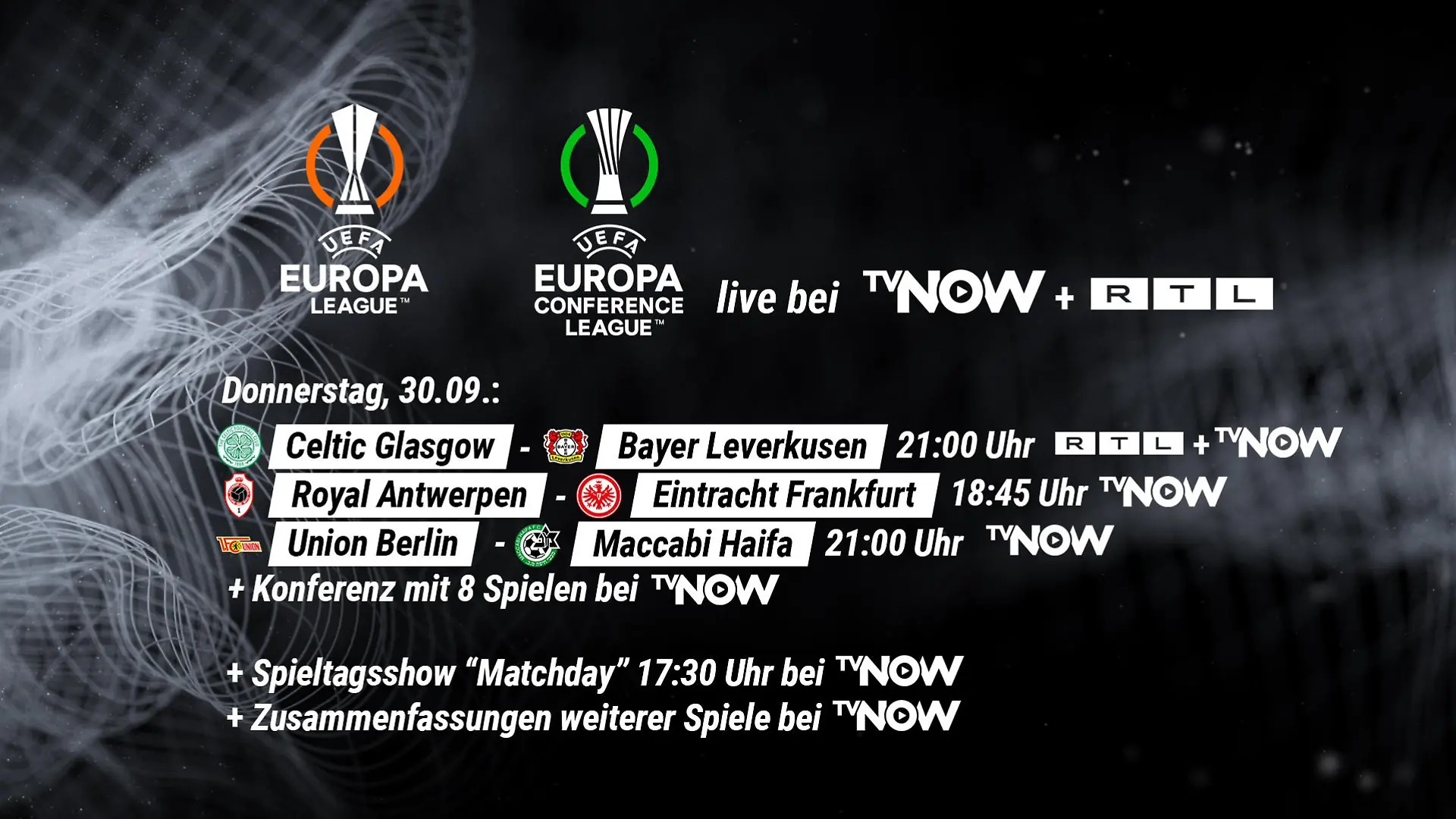 Europa-League und Conference League.