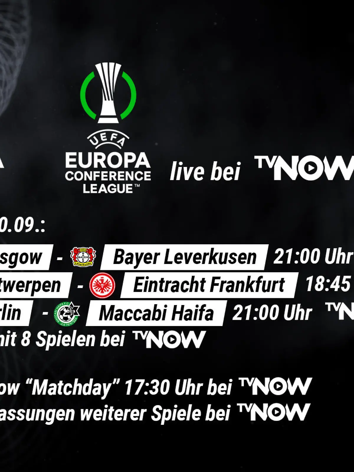 Europa-League und Conference League.