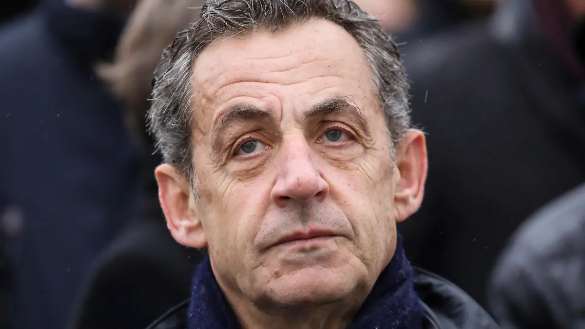 FILE - In this Monday Nov. 11, 2019 file photo, French former president Nicolas Sarkozy attends a ceremony at the Arc de Triomphe in Paris. Sarkozy is facing potential prison term in a verdict to be rendered on Thursday, Sept. 30, 2021 about campaign financing in his unsuccessful 2012 re-election bid. Sarkozy, France’s president from 2007 to 2012, has vigorously denied wrongdoing during the May-June trial. (Ludovic Marin/Pool via AP, file)