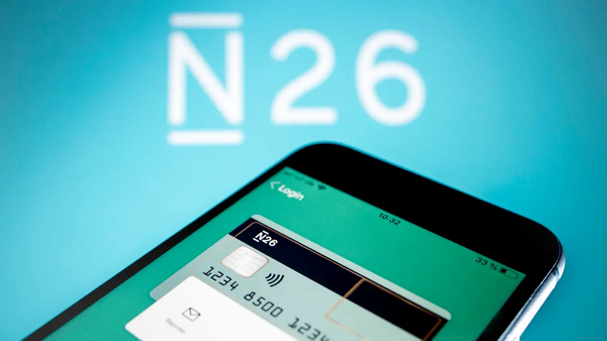 Symbolfoto - Das Logo der N26 Bank GmbH wird auf einem Smartphone angezeigt. Berlin, 11.01.2019. || Modellfreigabe vorhanden