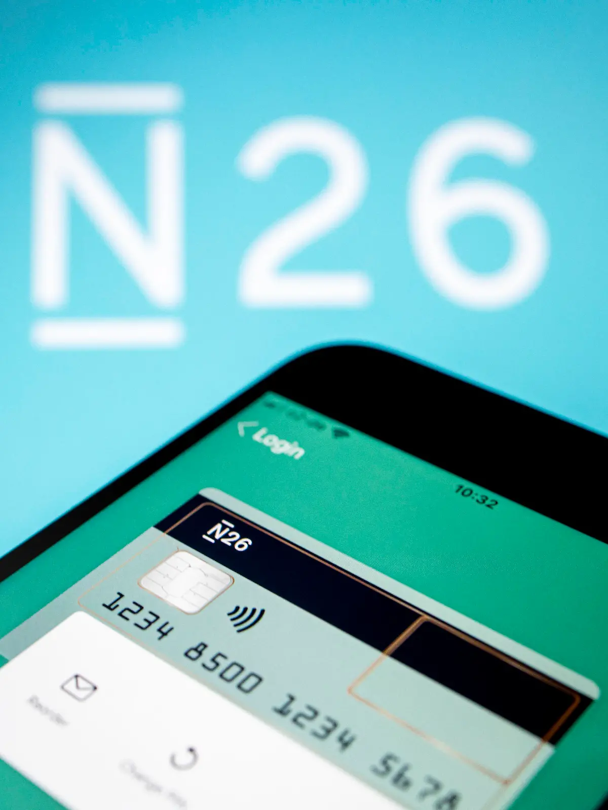 Symbolfoto - Das Logo der N26 Bank GmbH wird auf einem Smartphone angezeigt. Berlin, 11.01.2019. || Modellfreigabe vorhanden