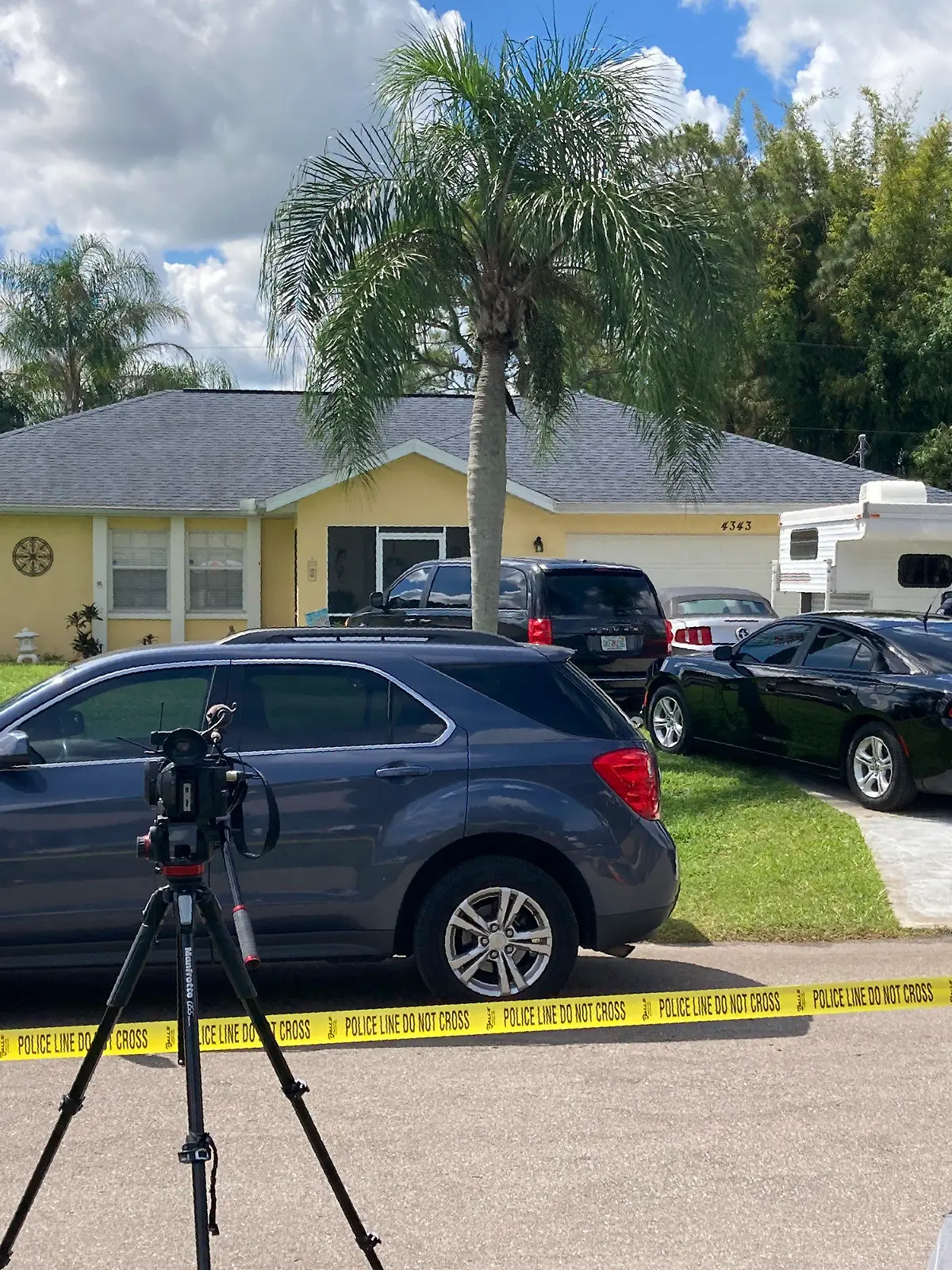 Police tape blocks off the home of Brian Laundrie’s parents in North Port, Fla., Monday, Sept. 20, 2021. Laundrie, 23, was traveling on a cross-country road trip with Gabby Petito, 22, who went missing in August. Petito’s body was apparently discovered over the weekend at Grand Teton National Park. Laundrie is wanted for questioning, but has not been seen for several days. (AP Photo/Curt Anderson)