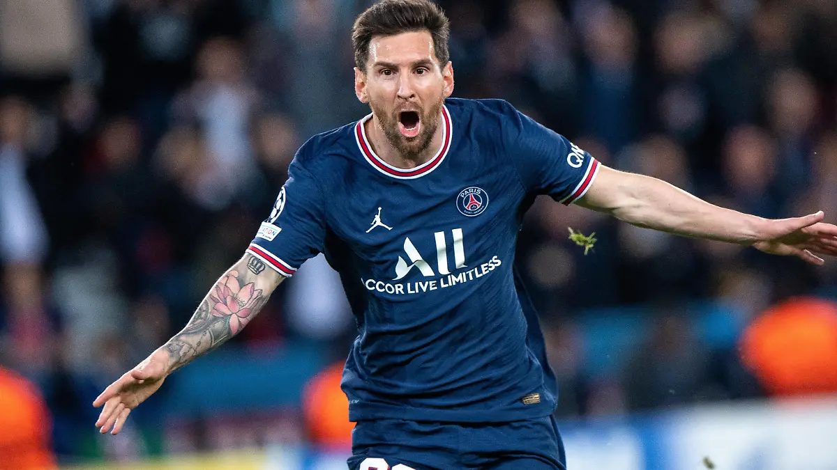 Sport Bilder des Tages PARIS, FRANCE - SEPTEMBER 28: Lionel Messi of Paris Saint-Germain celebrate hes 1st goal during the UEFA Champions League group A match between Paris Saint-Germain and Manchester City at Parc des Princes on September 28, 2021 in Paris, Paris Saint-Germain v Manchester City: Group A - UEFA Champions League Copyright: xSebastianxFrej/MBxMediax