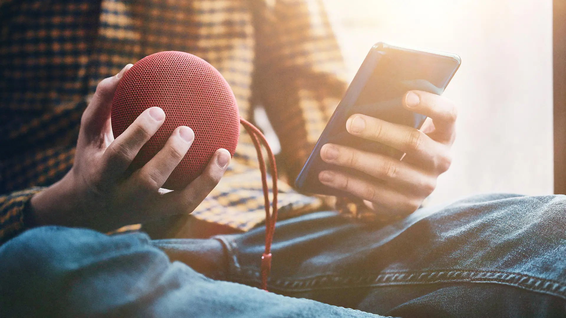 Listening to Music using bluetooth wireless speaker