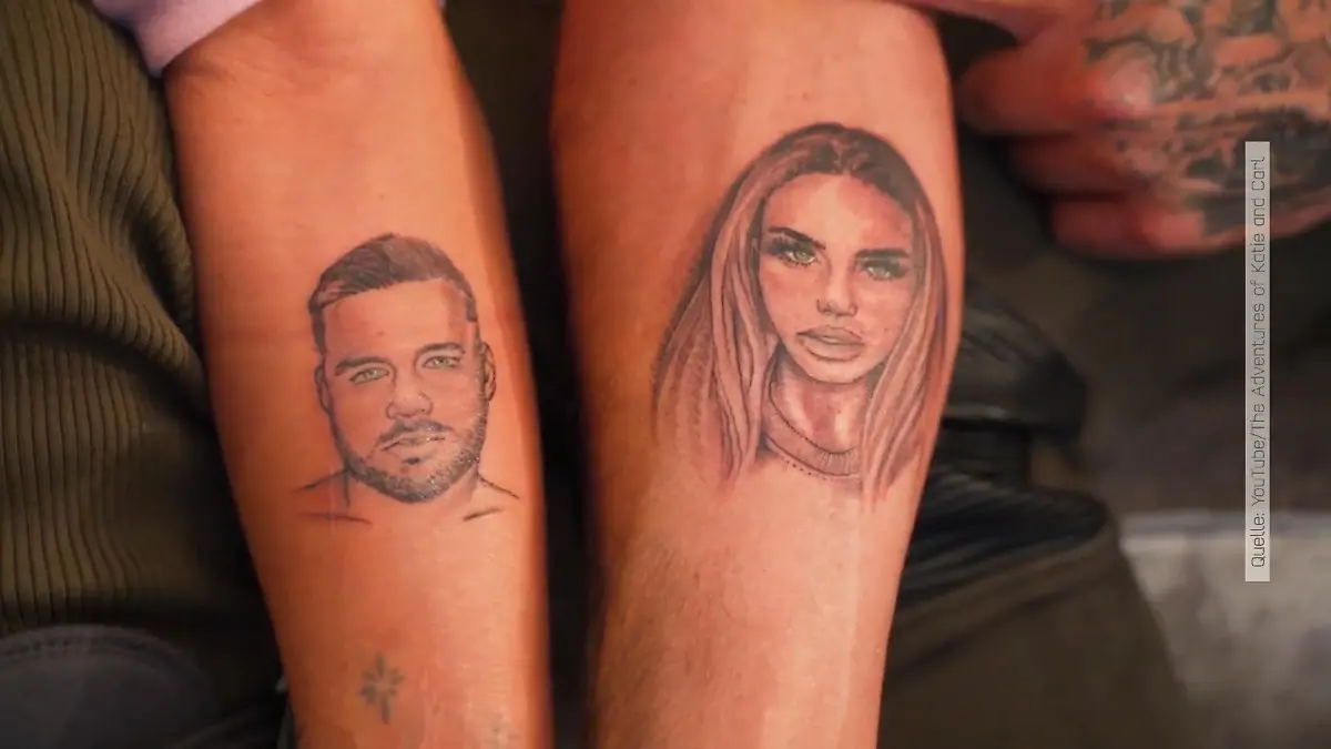 Die verrückten Liebes-Tattoos der Stars Katie Price, Heidi Klum, Justin Bieber & Co.