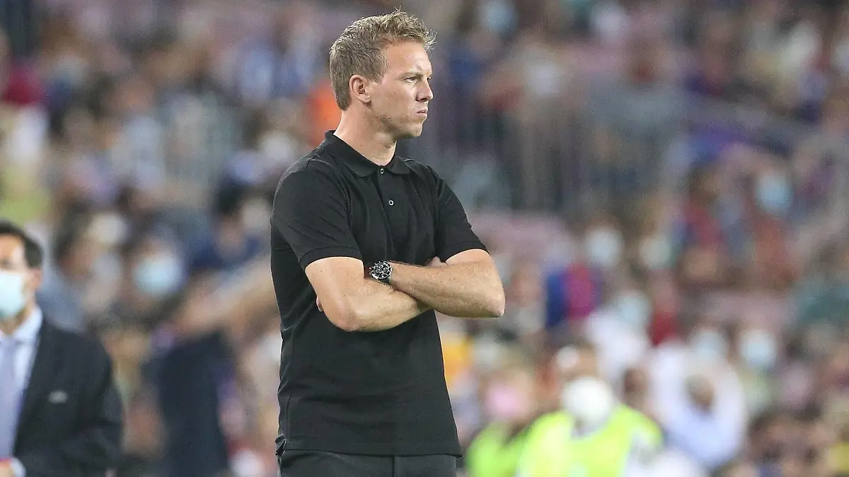 Chef-Trainer Julian Nagelsmann FC Bayern Muenchen, FC Barcelona, Barca vs. FC Bayern Muenchen, Champions League, Vorrunde, 14.09.2021 Barcelona Katalonien Spanien *** Head coach Julian Nagelsmann FC Bayern Muenchen , FC Barcelona vs FC Bayern Muenchen, Champions League, preliminary round, 14 09 2021 Barcelona Catalonia Spain Copyright: xkolbert-press/ChristianxKolbertx