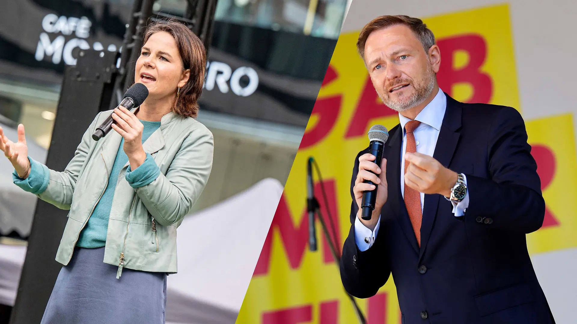 Annalena Baerbock und Christian Lindner wollen zuerst miteinander sprechen
