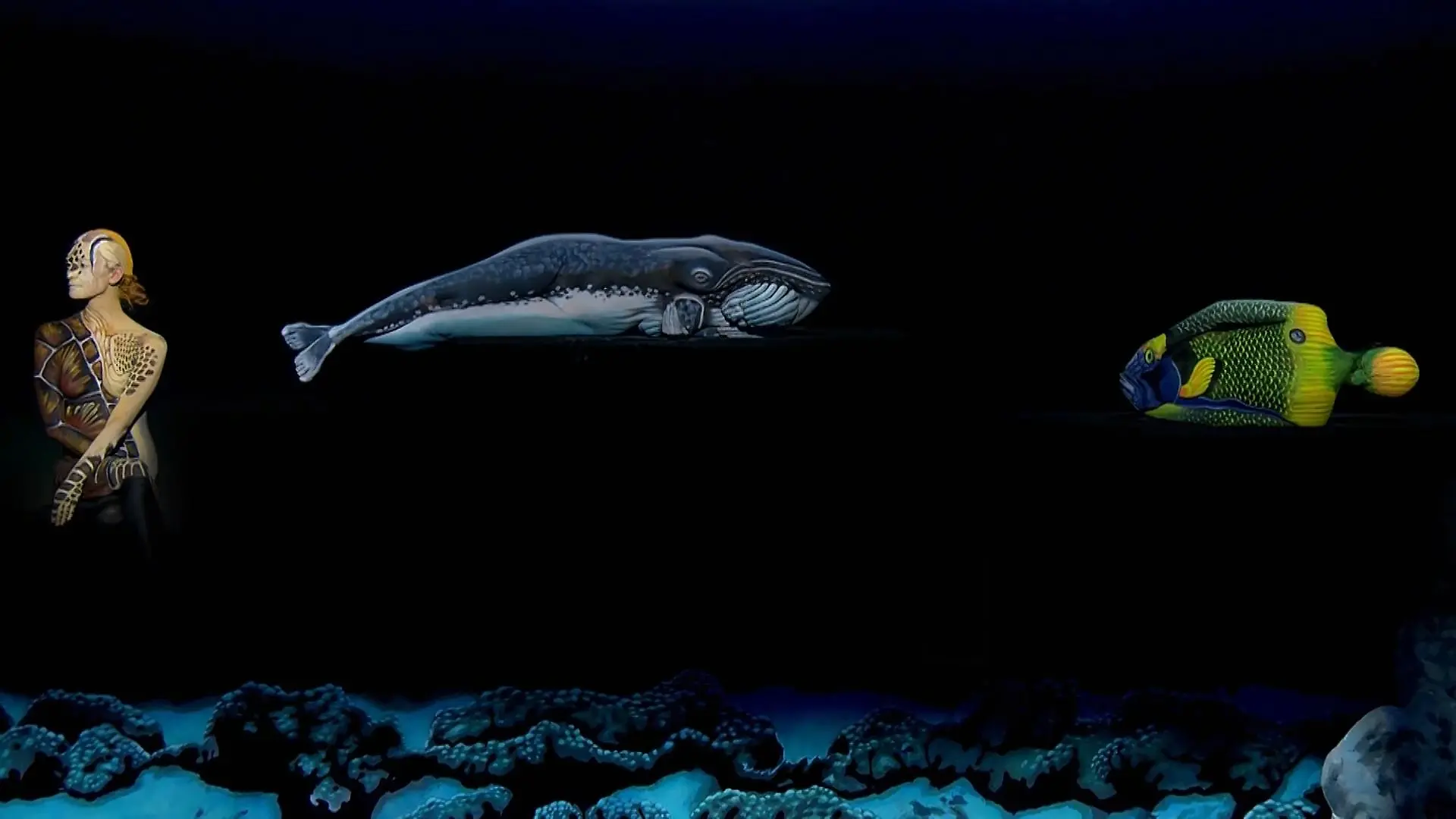 Diese Unterwasserwelt lässt beim Supertalent alle staunen Bodypainting in Vollendung