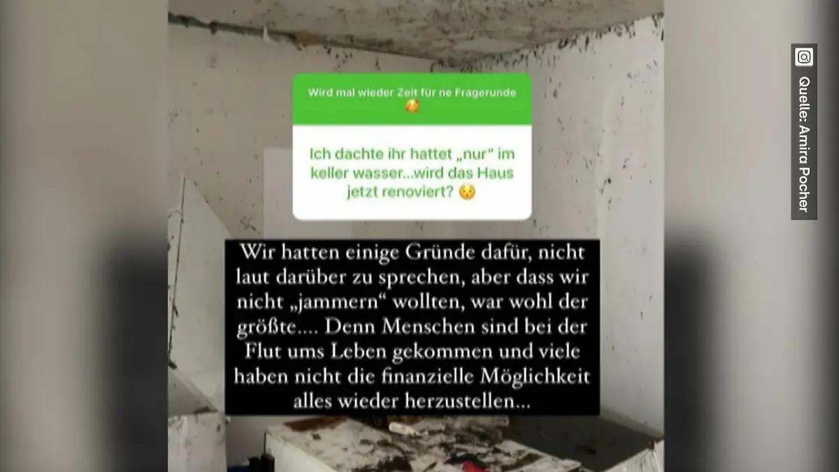 Amira Pocher spricht erstmals über Flut-Erfahrung Flucht nach Hochwasser