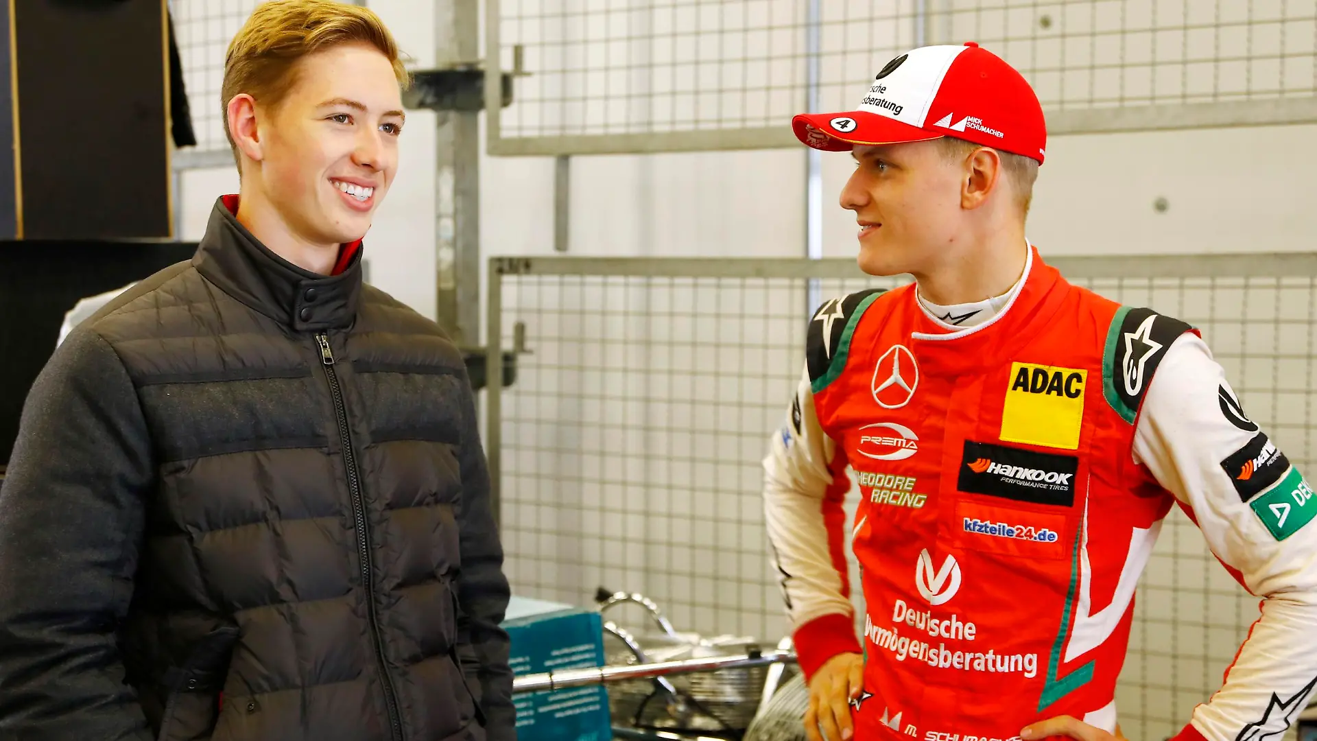 Nuerburg: DTM Nuerburgring 2018 on September, 7, 2018, (Photo by Hoch Zwei) David Schumacher (F4 Fahrer) und Mick Schumacher (F3 Fahrer)