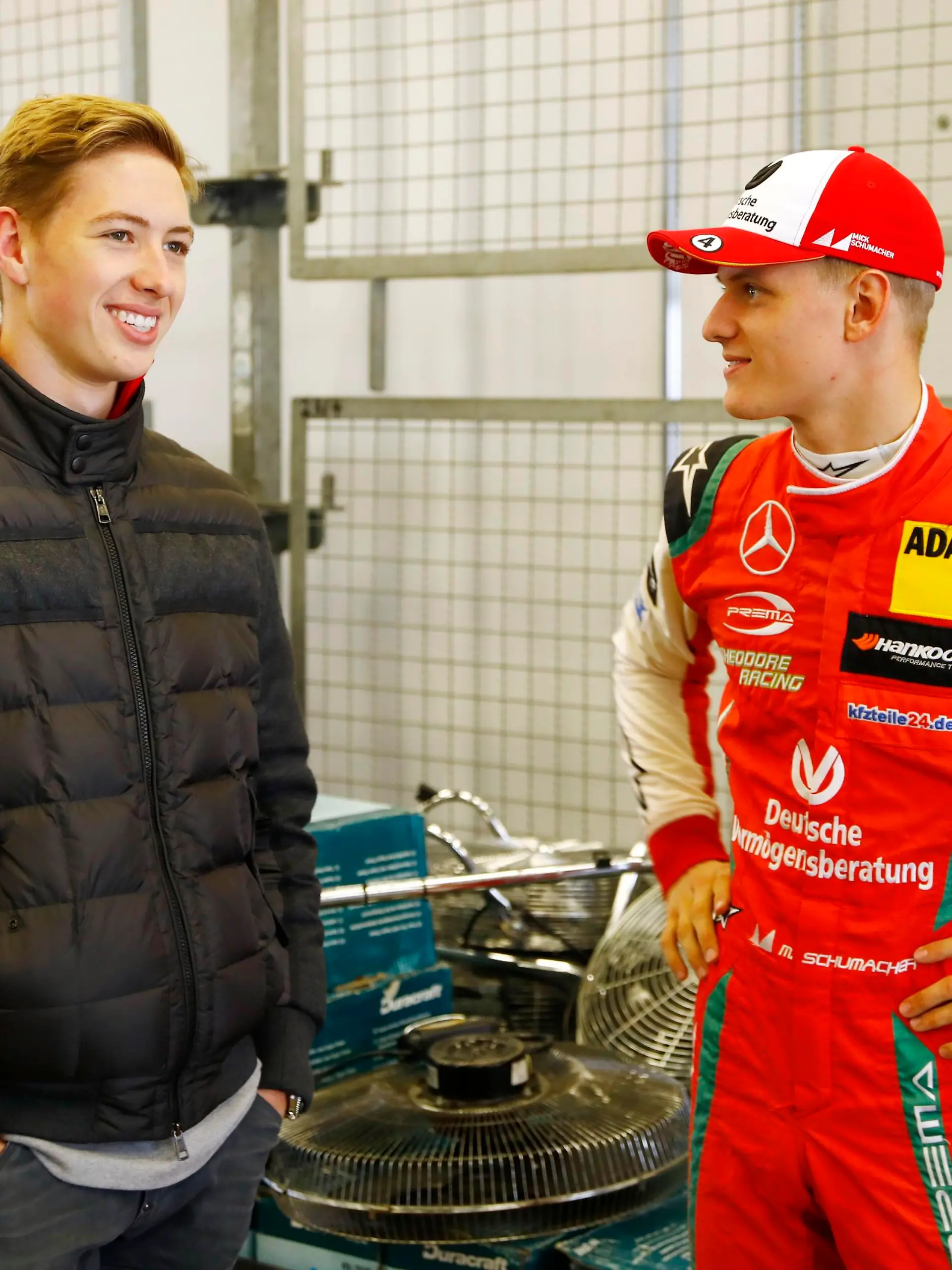 Nuerburg: DTM Nuerburgring 2018 on September, 7, 2018, (Photo by Hoch Zwei) David Schumacher (F4 Fahrer) und Mick Schumacher (F3 Fahrer)