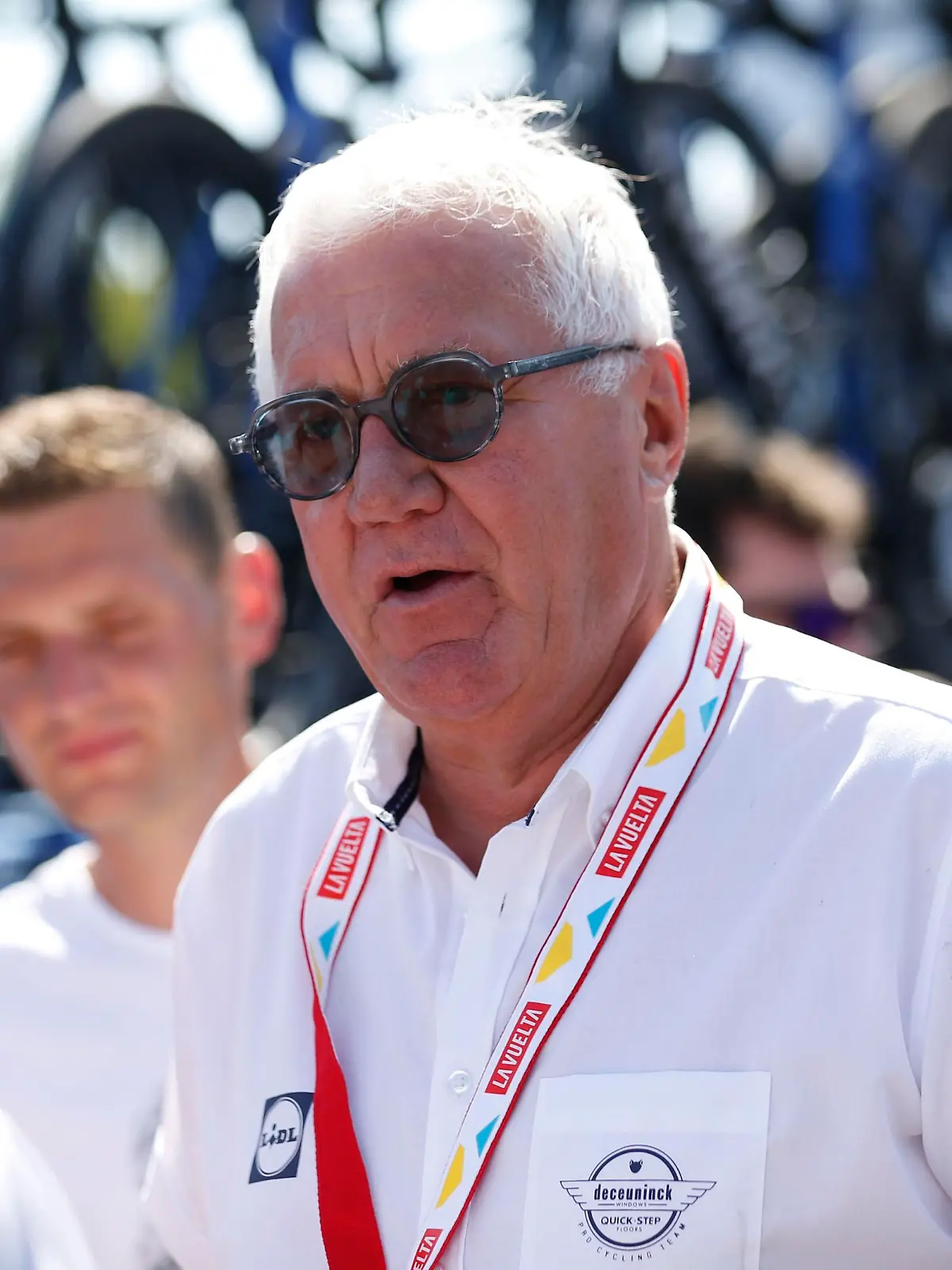 Deceuninck - Quick-Step CEO Patrick Lefevere pictured at the second stage of the 2019 edition of the 'Vuelta a Espana', Tour of Spain cycling race, 199,6km from Benidorm to Calpe, Spain, Sunday 25 August 2019. BELGA PHOTO YUZURU SUNADA
